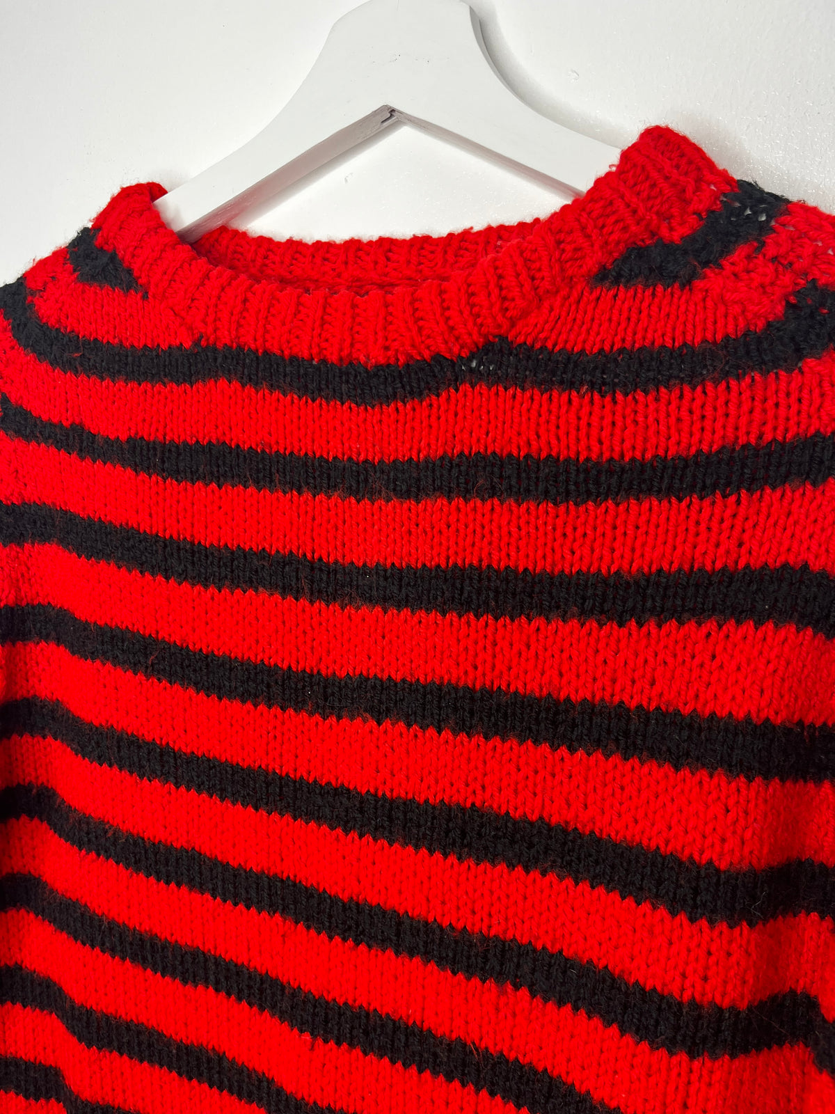 Hand knit Stripe Vintage Jumper