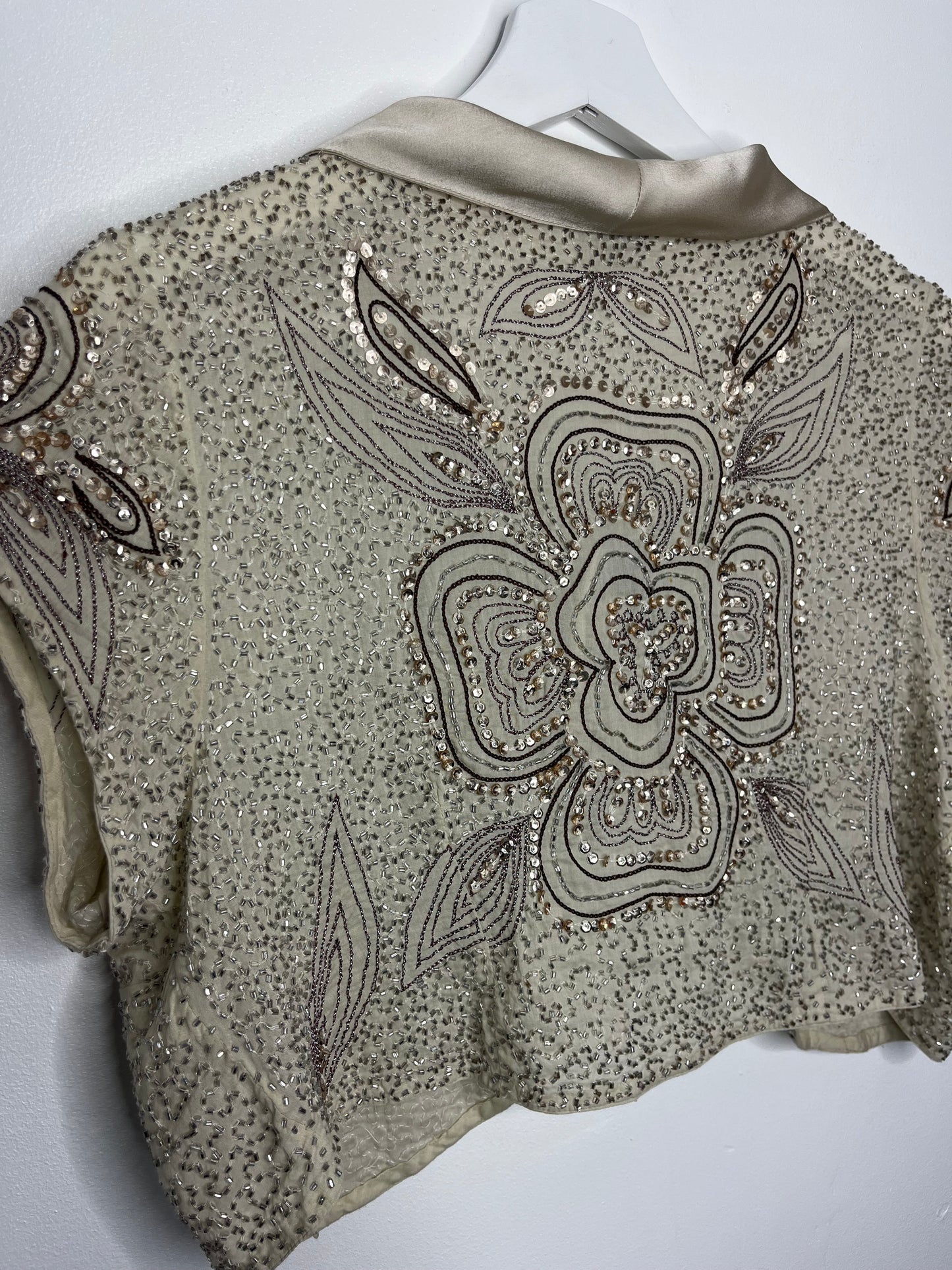 Y2k Champagne Sequin Bolero