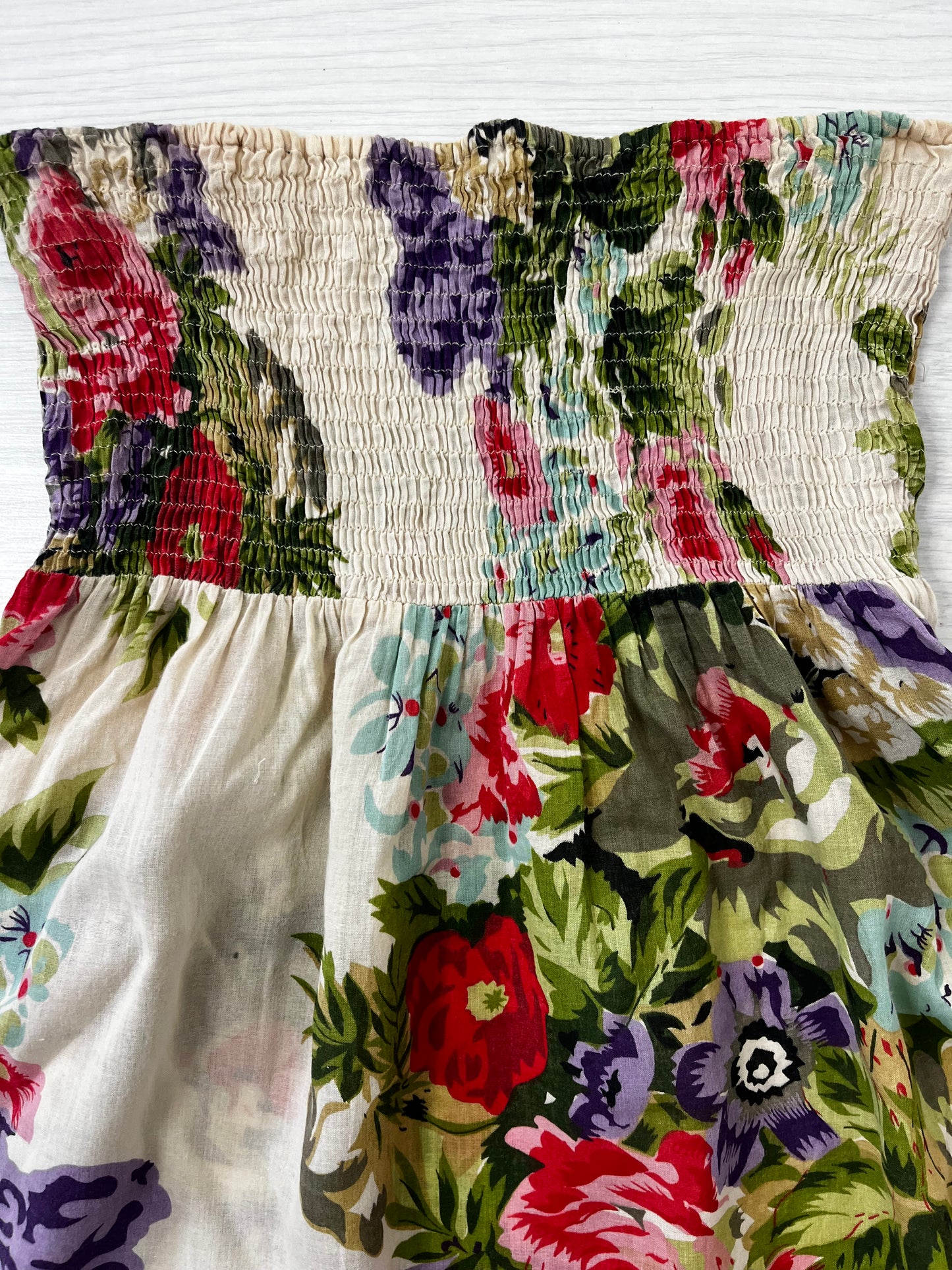 Fairycore Floral Boob Tube Spring Summer Top