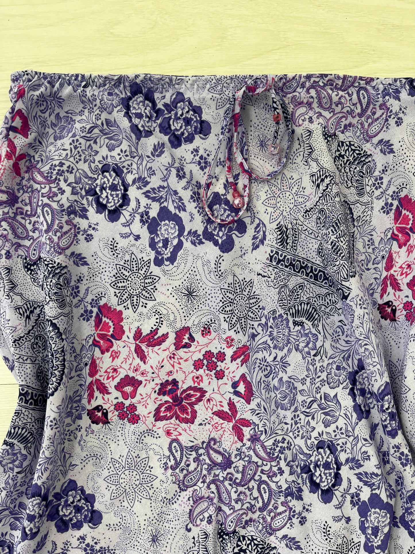 Purple Paisley Vintage Midi Skirt