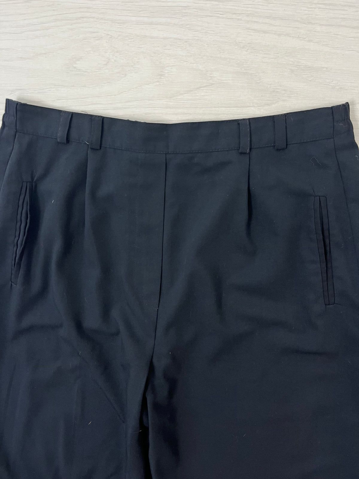 Highwaisted Dark Navy Casual Trousers