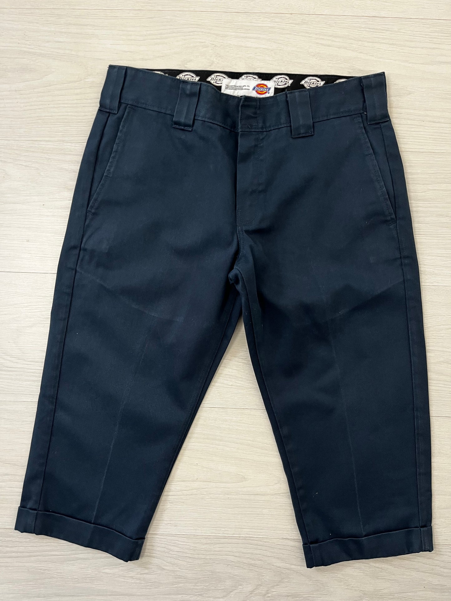 Navy Vintage Dickies Cut Off Chino Trousers