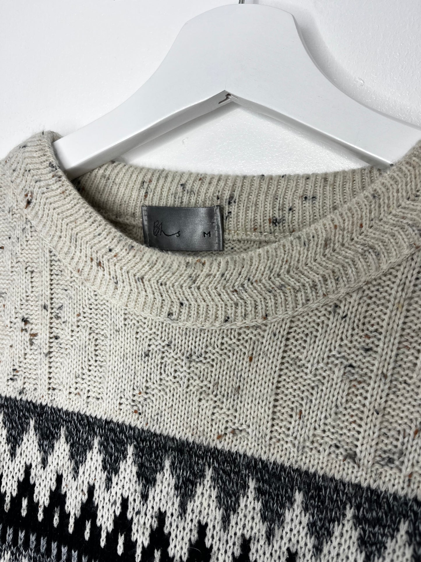 90s Grunge Vintage Patterned Jumper