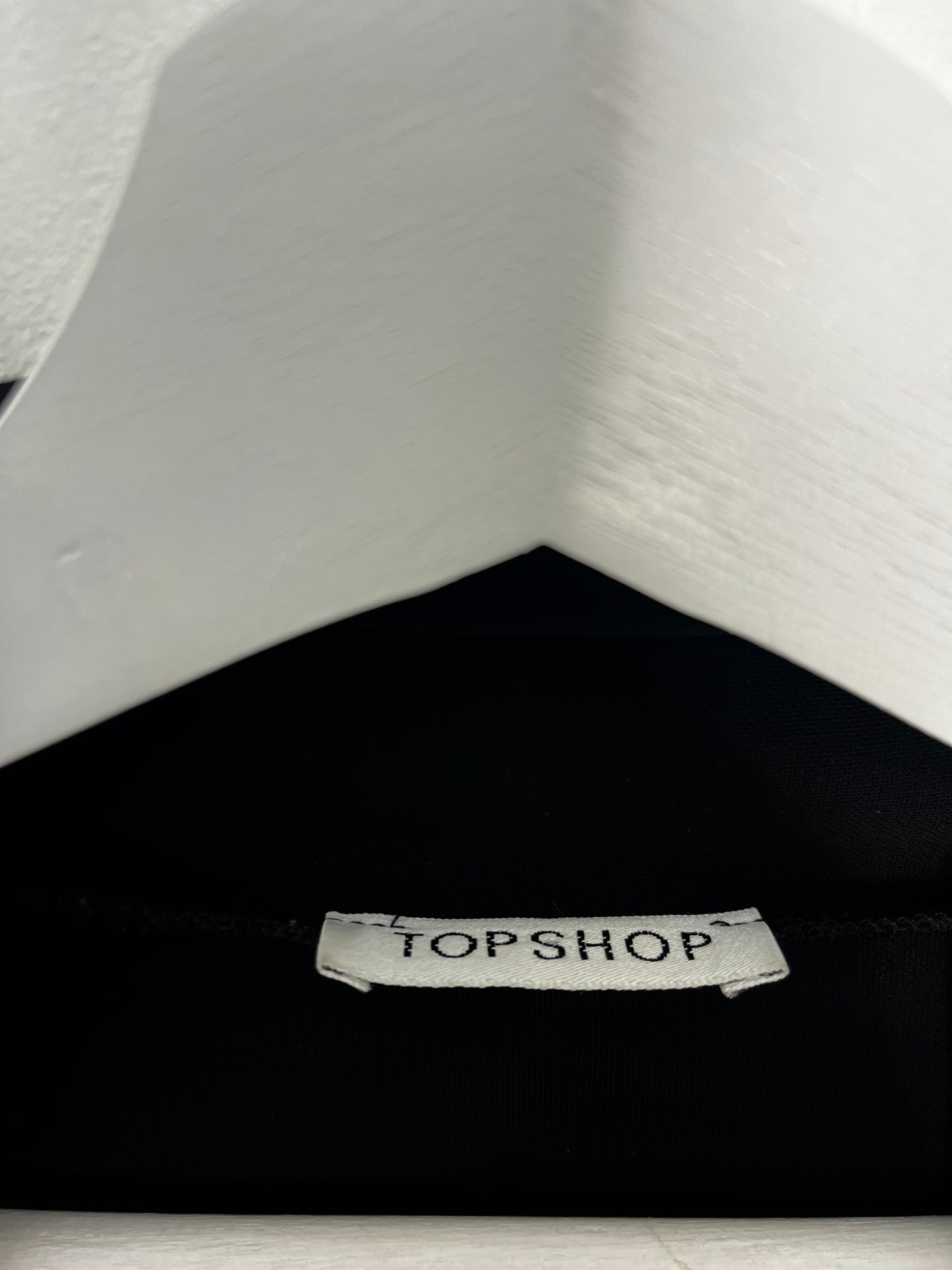 Low V Plunge Vintage Black Long Topshop Dress