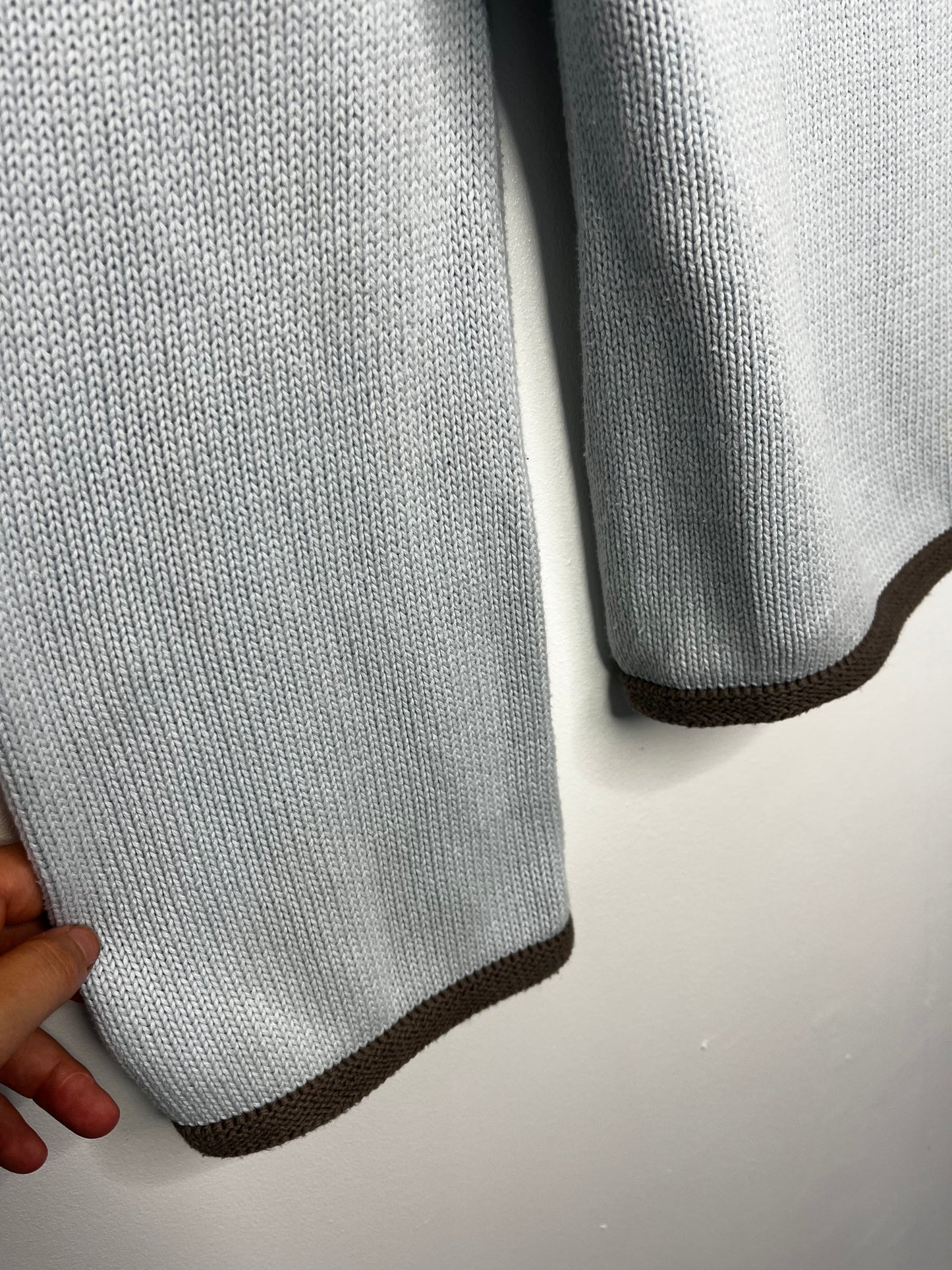 Pure Cotton Coastal Baby Blue Jumper