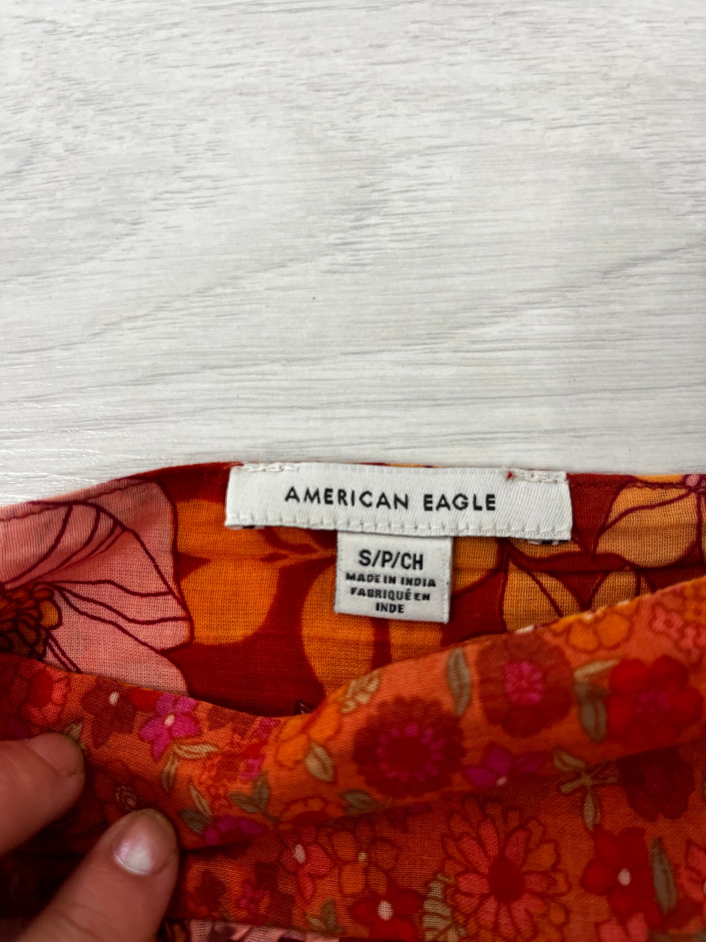 American Eagle Floral Boho Blouse Top