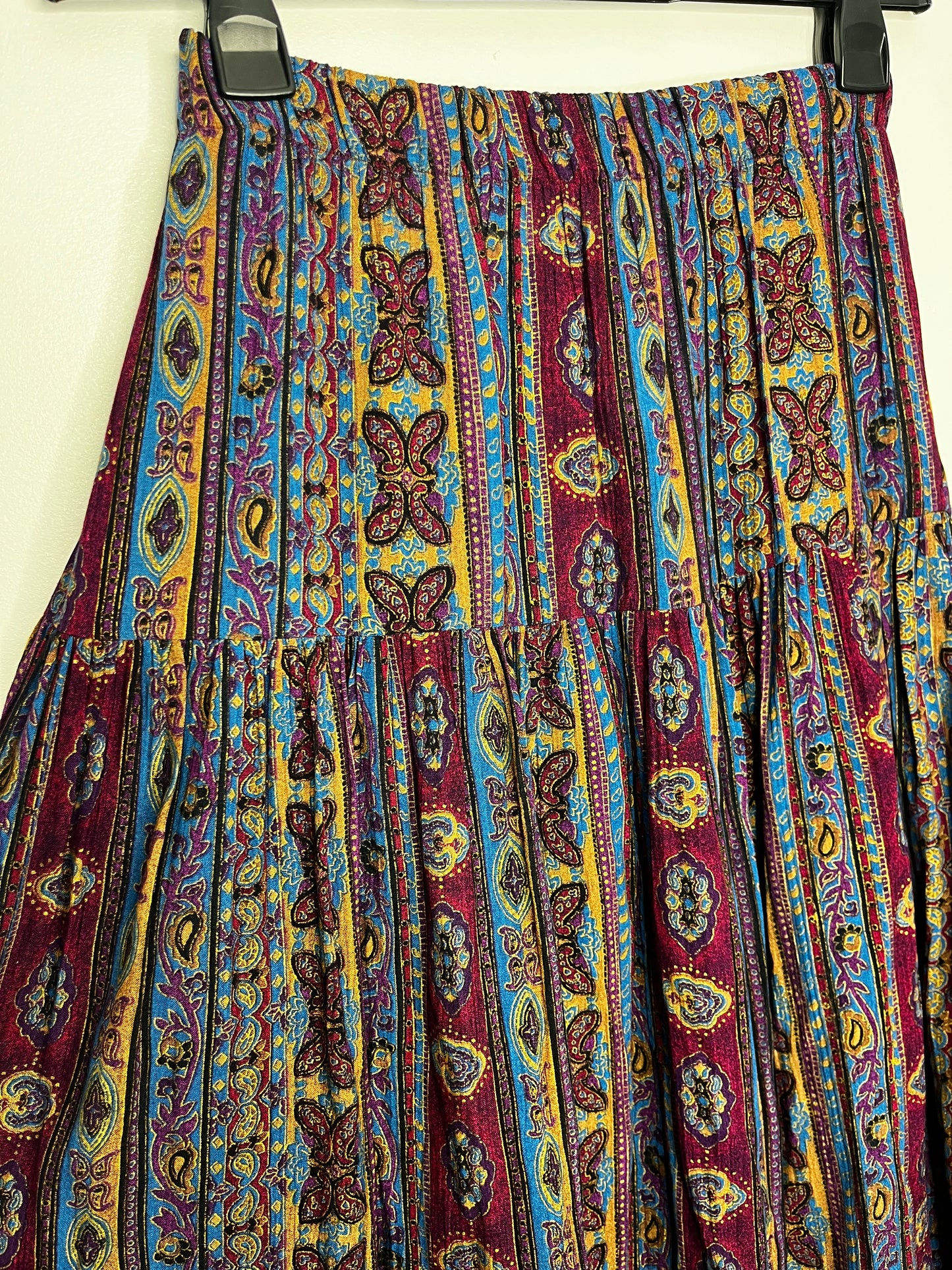 True Vintage Paisley Boho Skirt