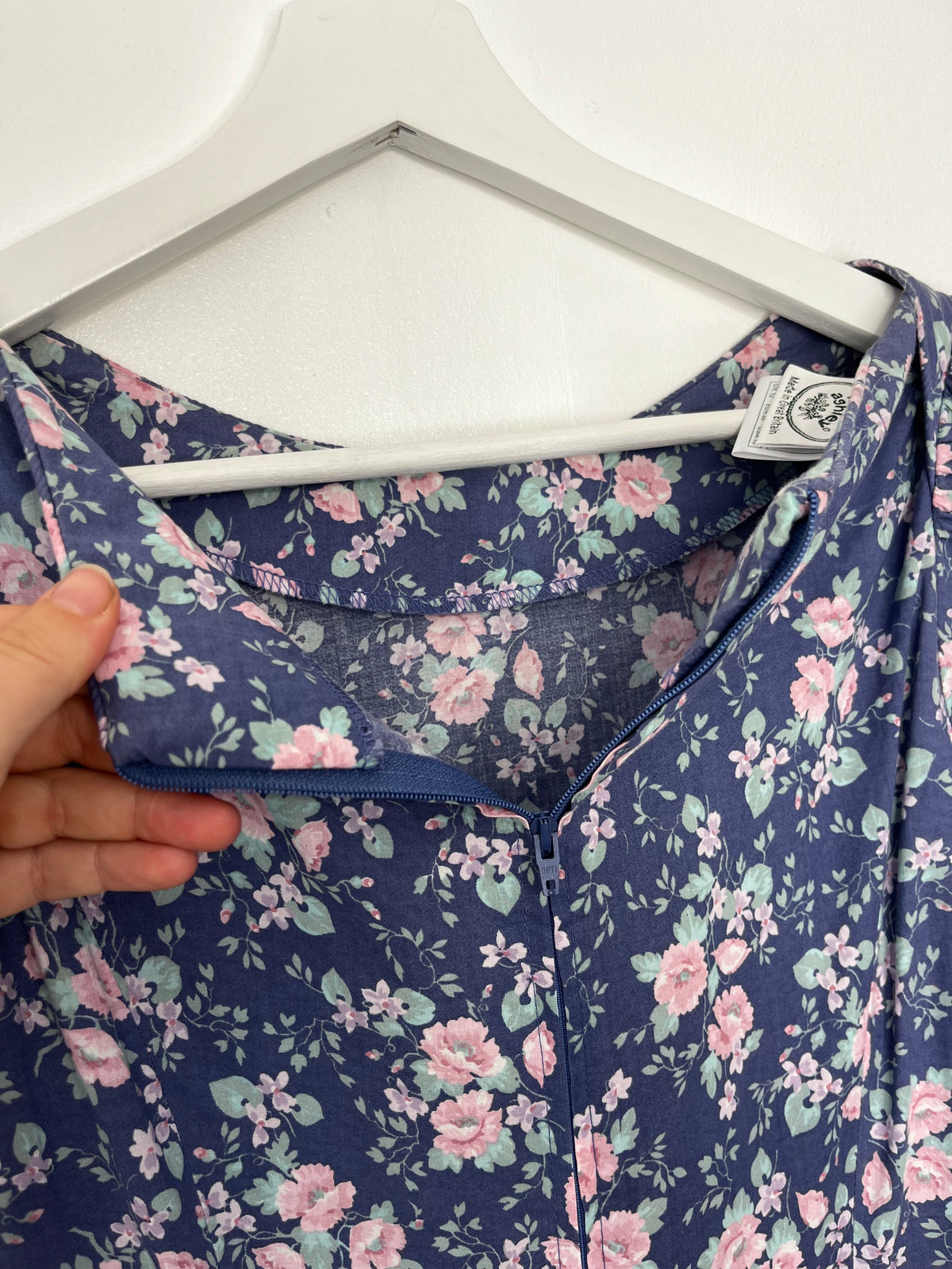 True Vintage Purple Floral Laura Ashley Dress