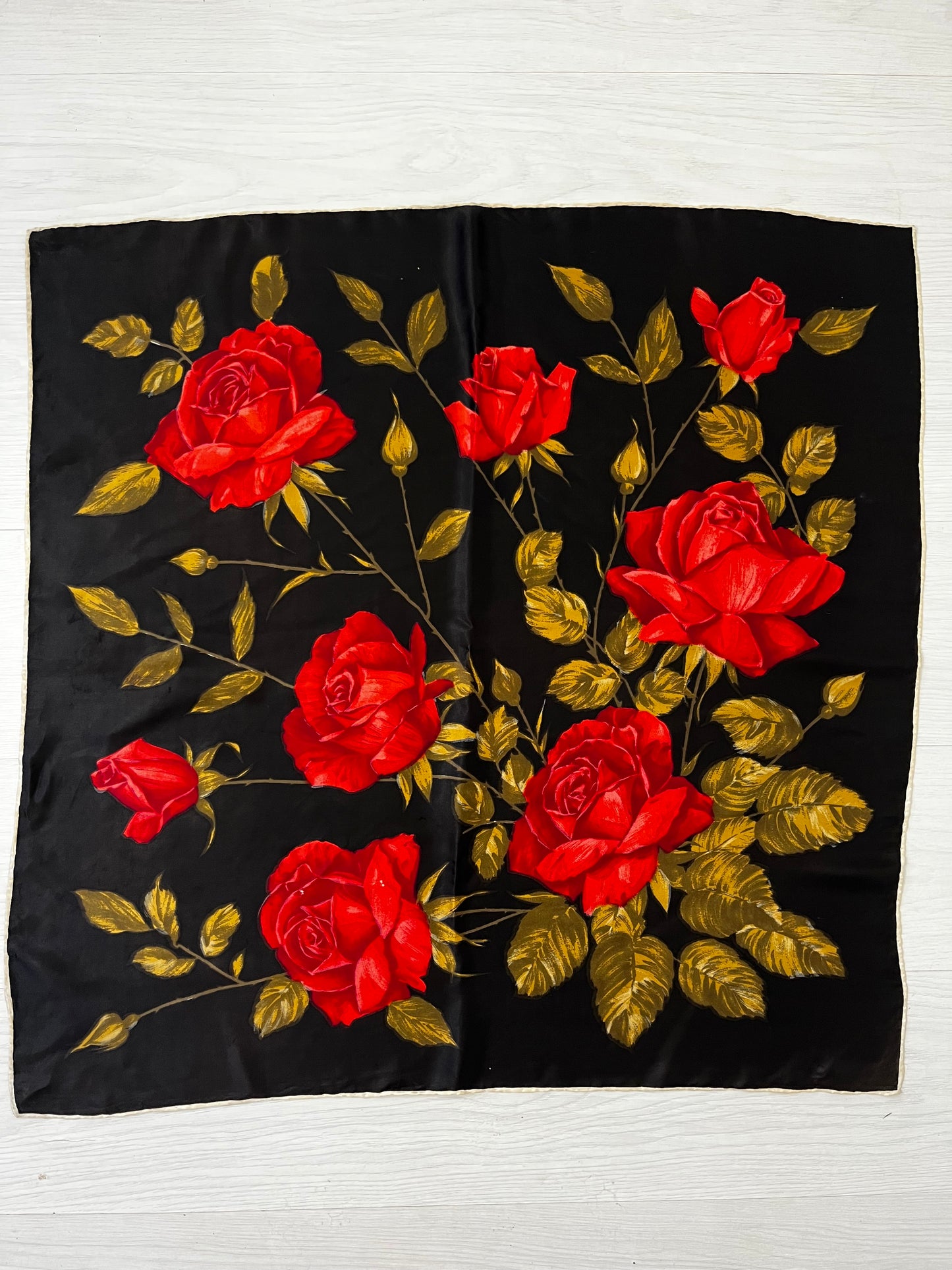 True Vintage Floral Head Scarf Accessories