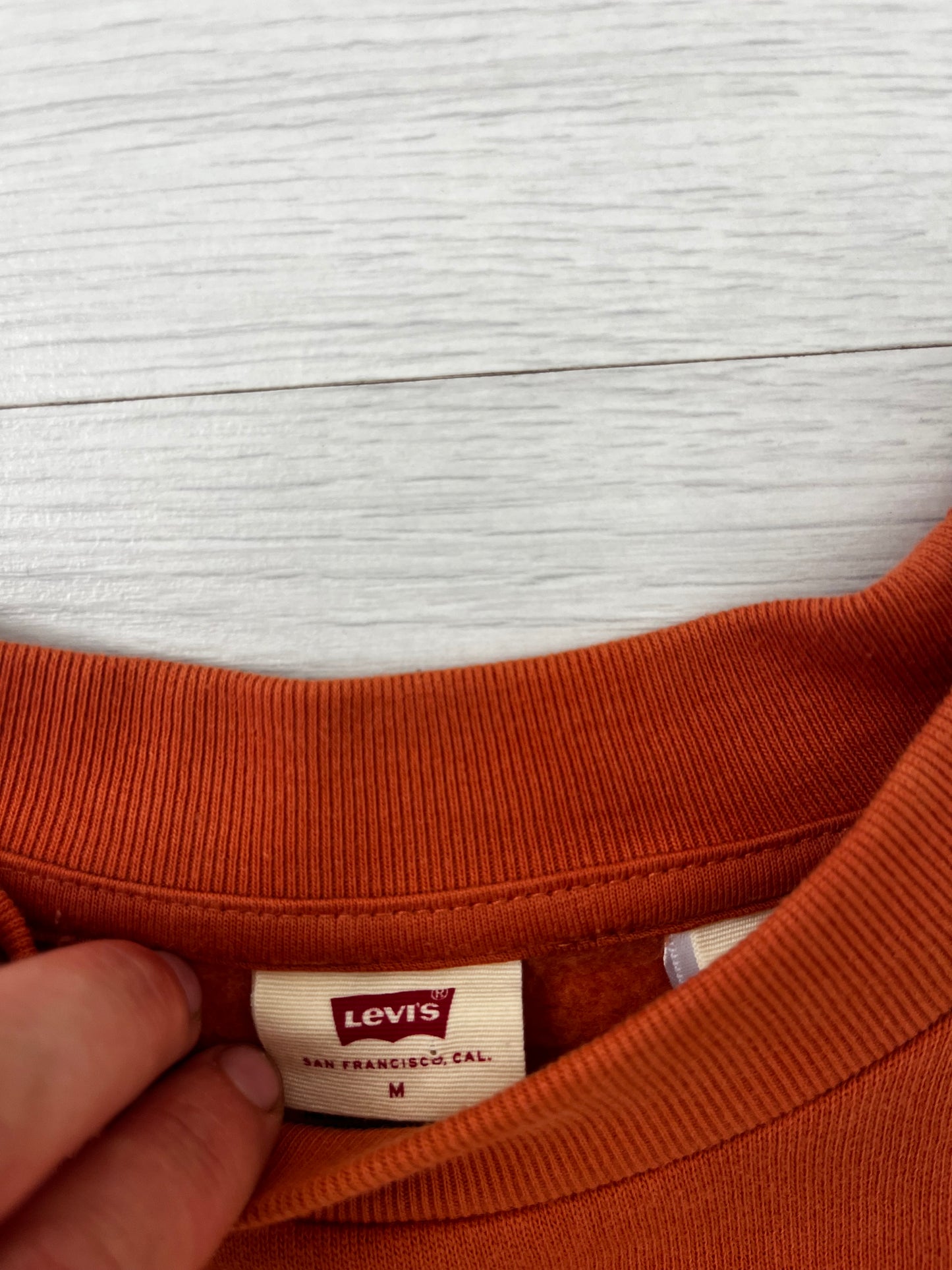 Burnt Orange Short Levi’s Jumper