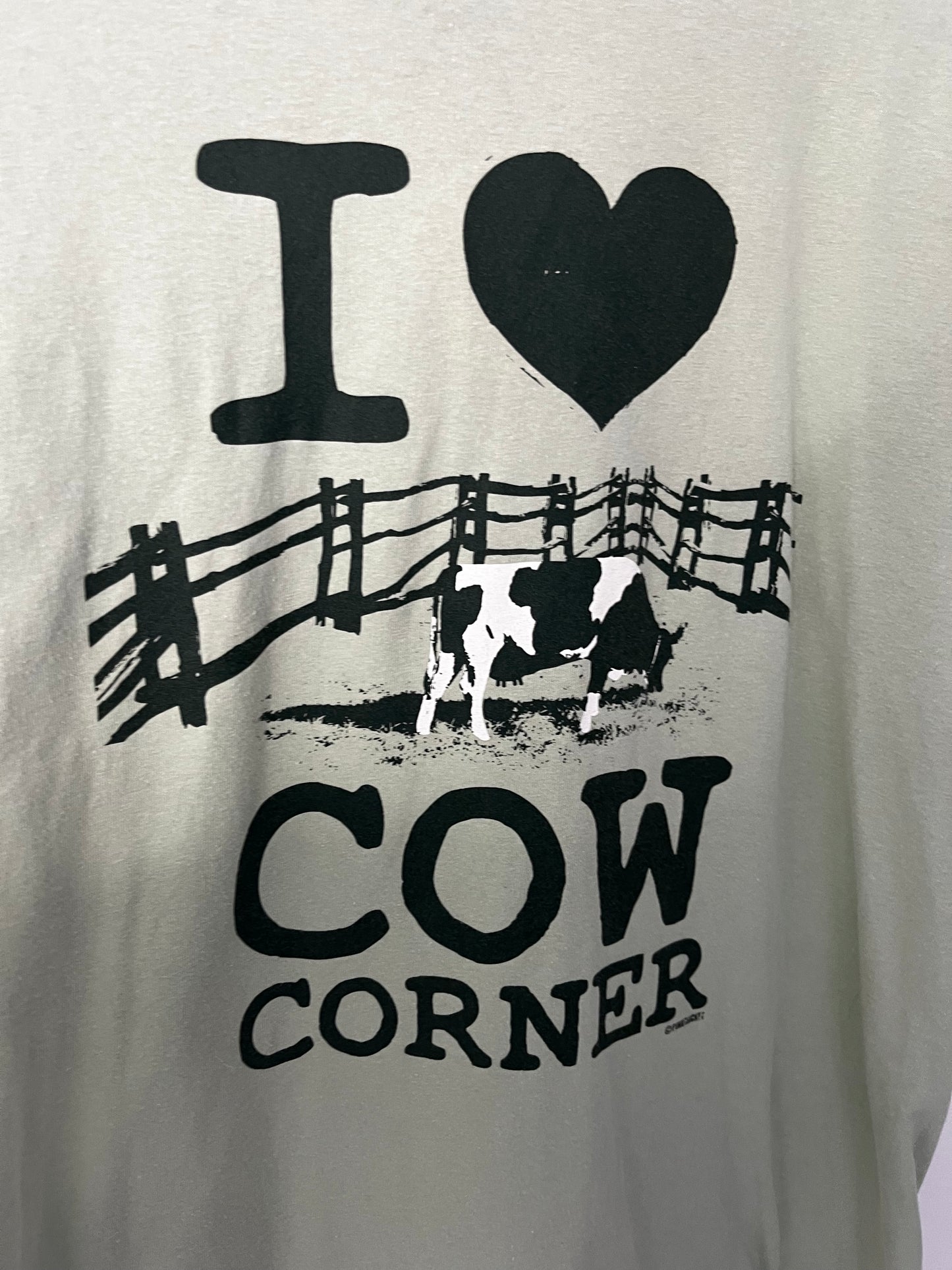 Pure Cotton Vintage I Heart Cows Green T-Shirt