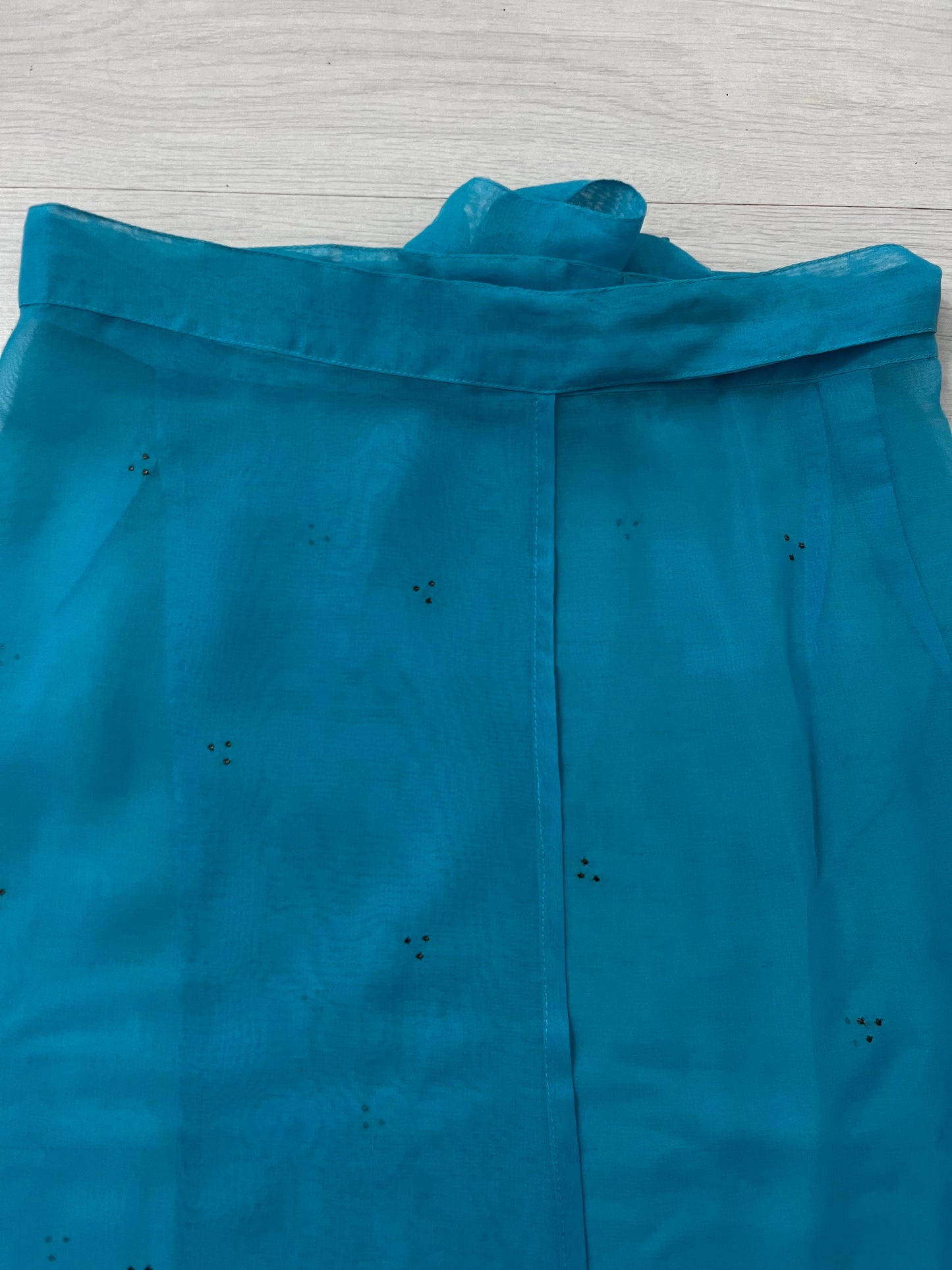 Semi Sheer Turquoise Vintage Sarong