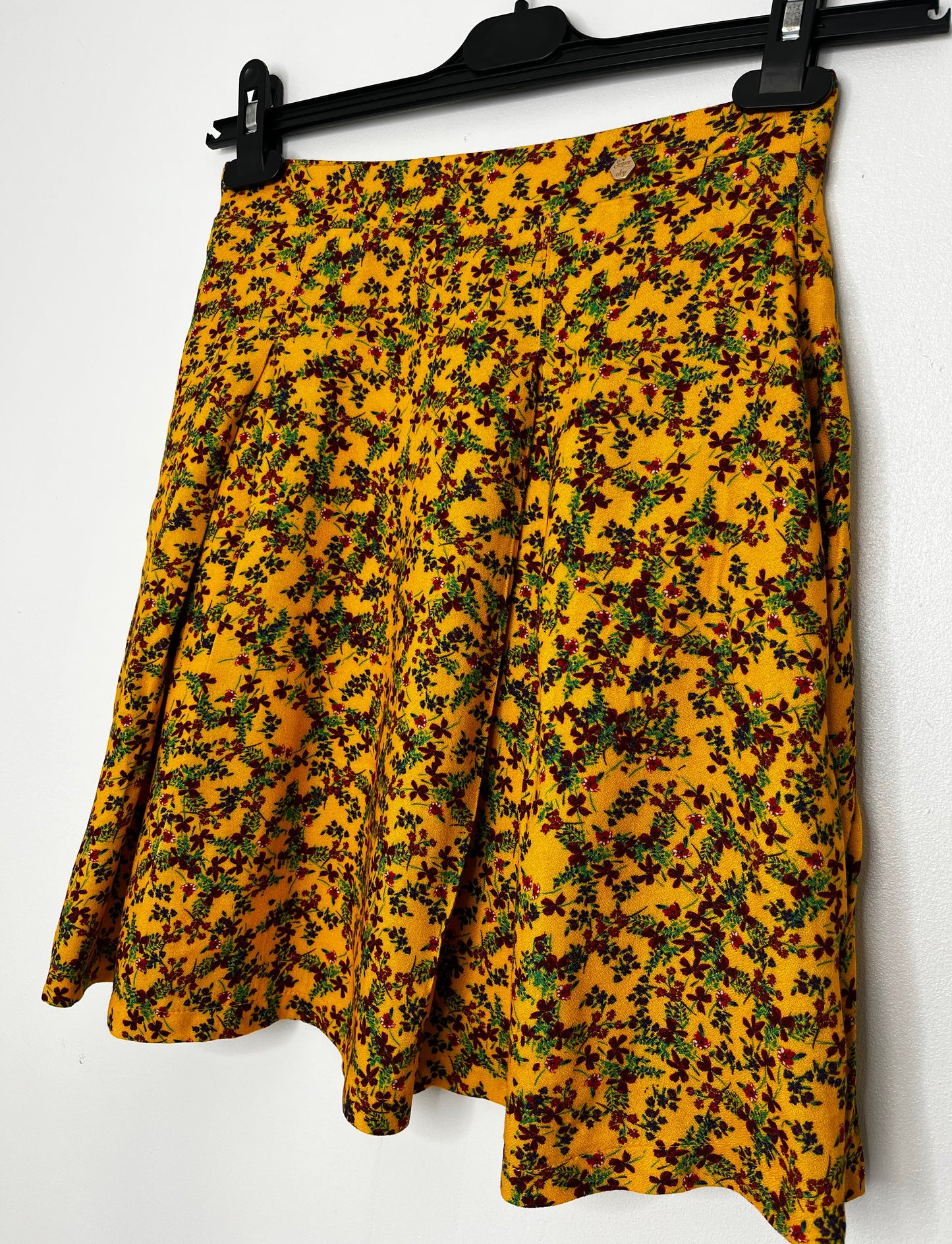 Mustard Floral Skirt