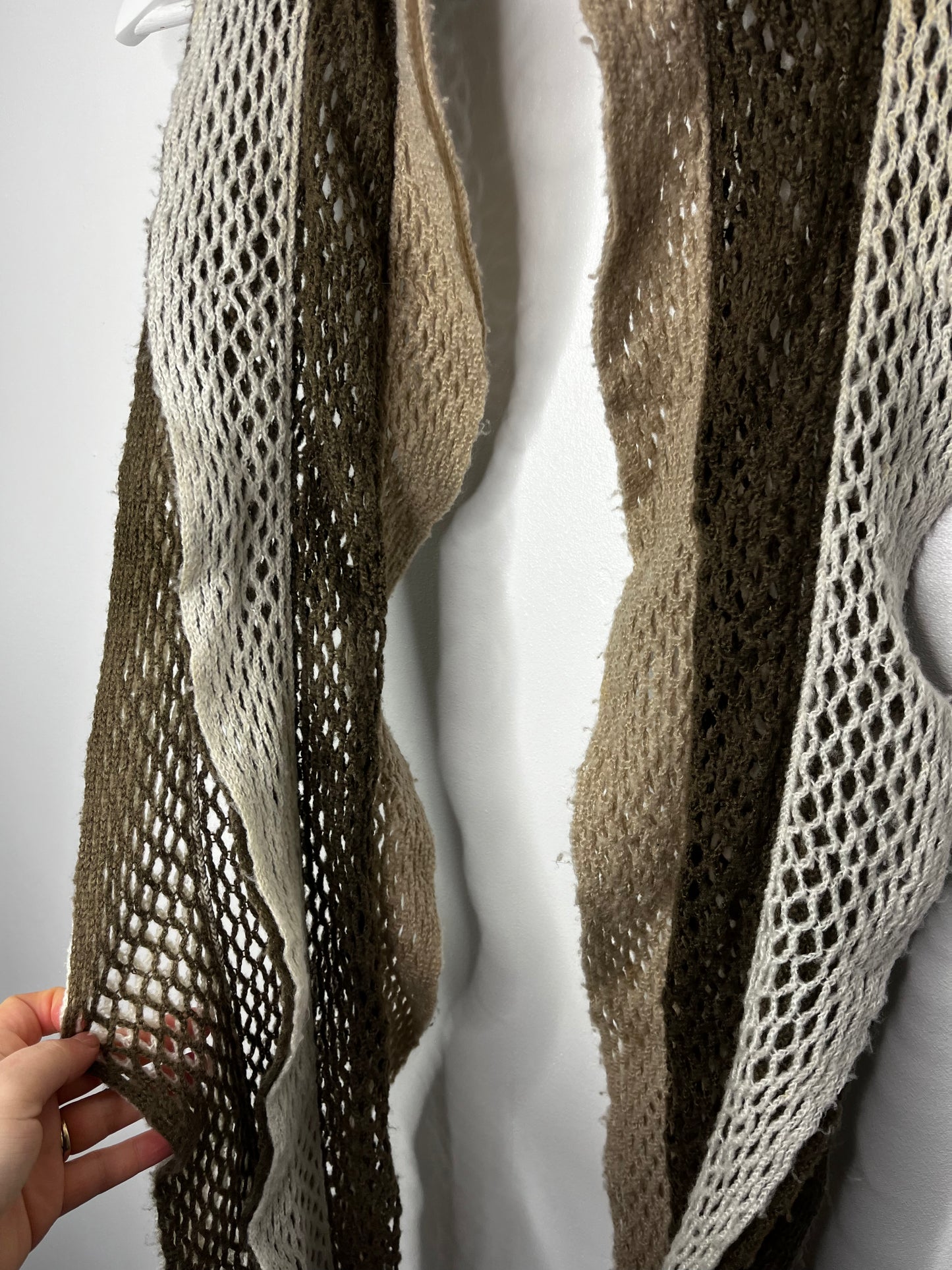 Y2k Cream Khaki Scarf