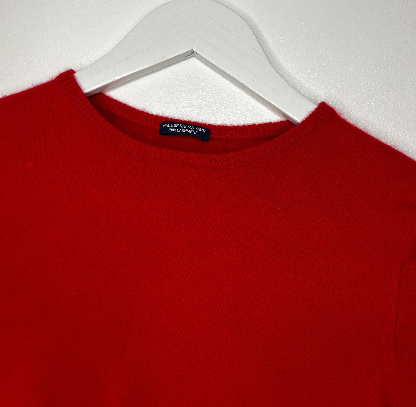Red Cashmere Short Sweater