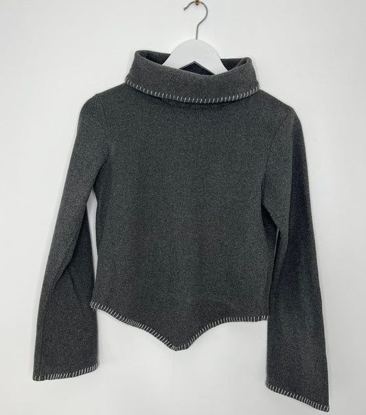 Grey 90s Fleece Sweater