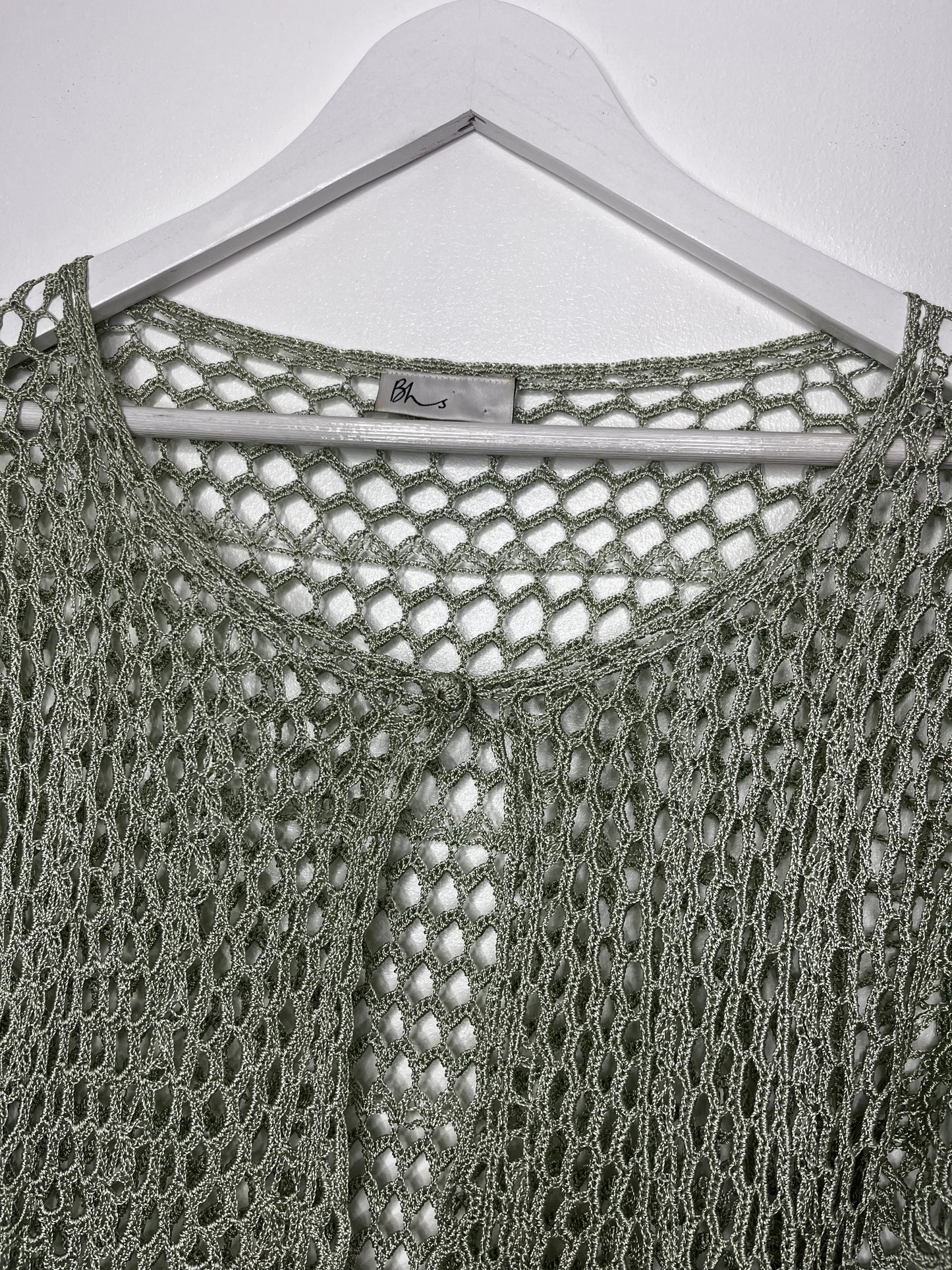 Pistachio Green Crochet Blouse