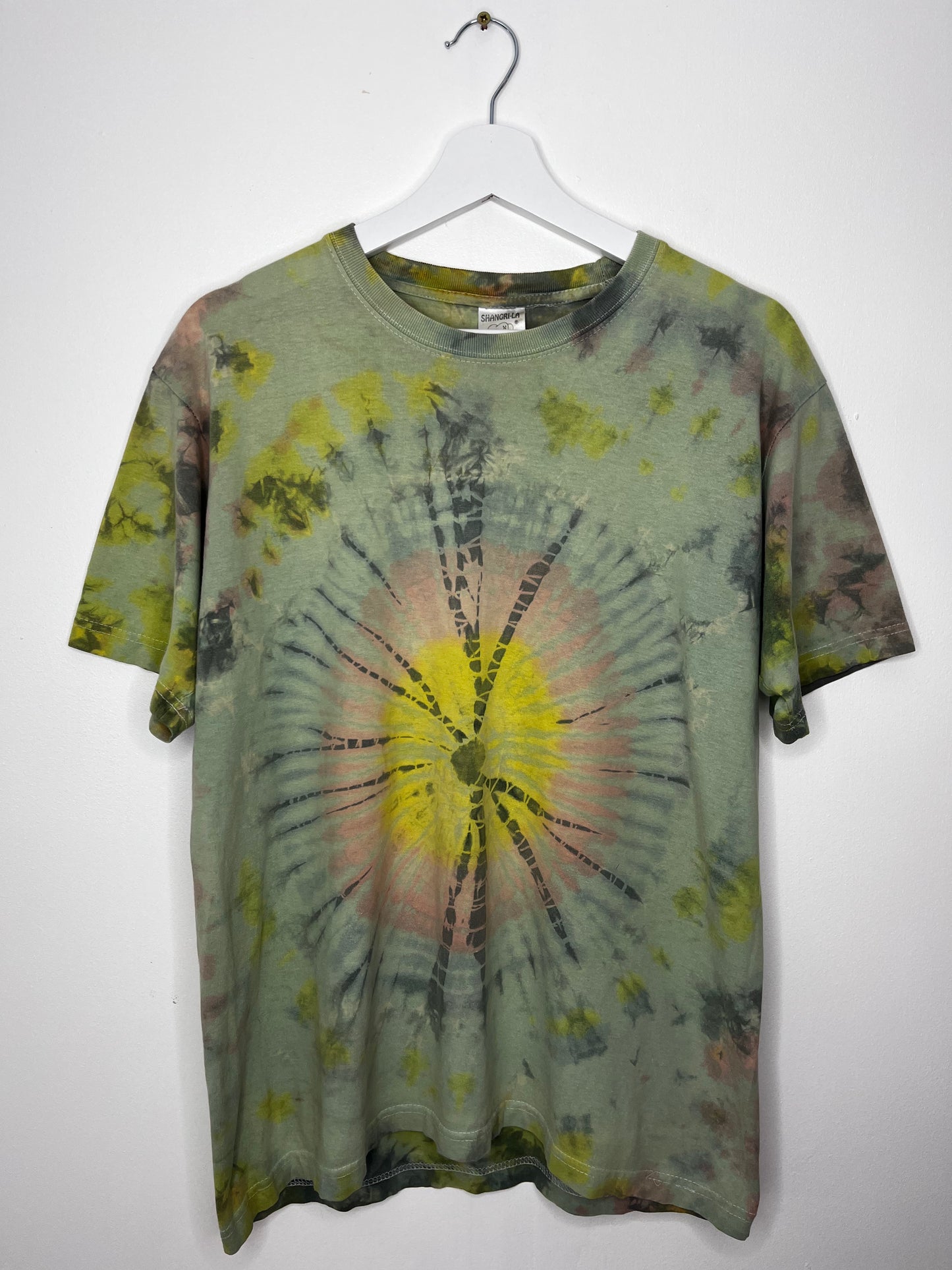 Green Casual Tie Dye Tee