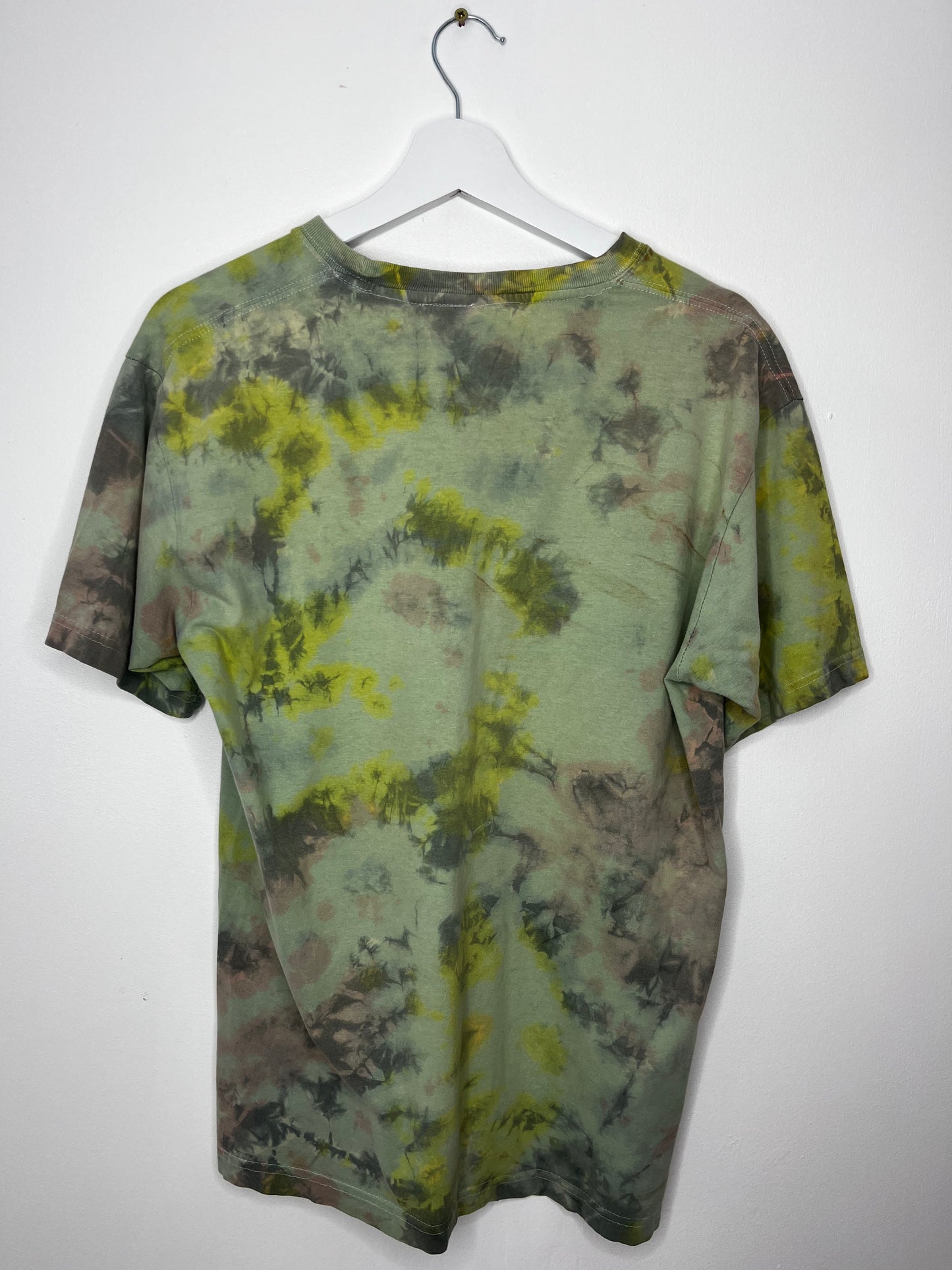 Green Casual Tie Dye Tee