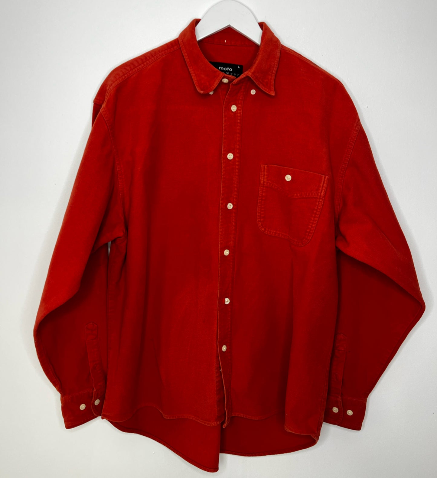 Burnt Orange Thick Cotton Shirt
