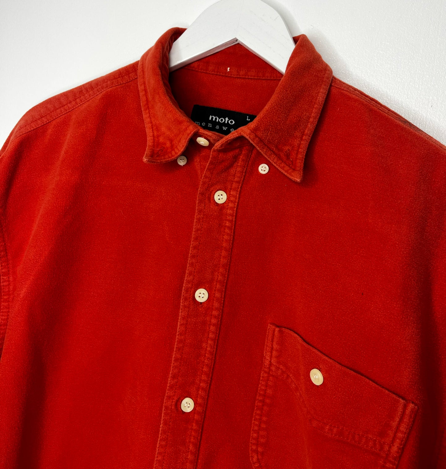Burnt Orange Thick Cotton Shirt