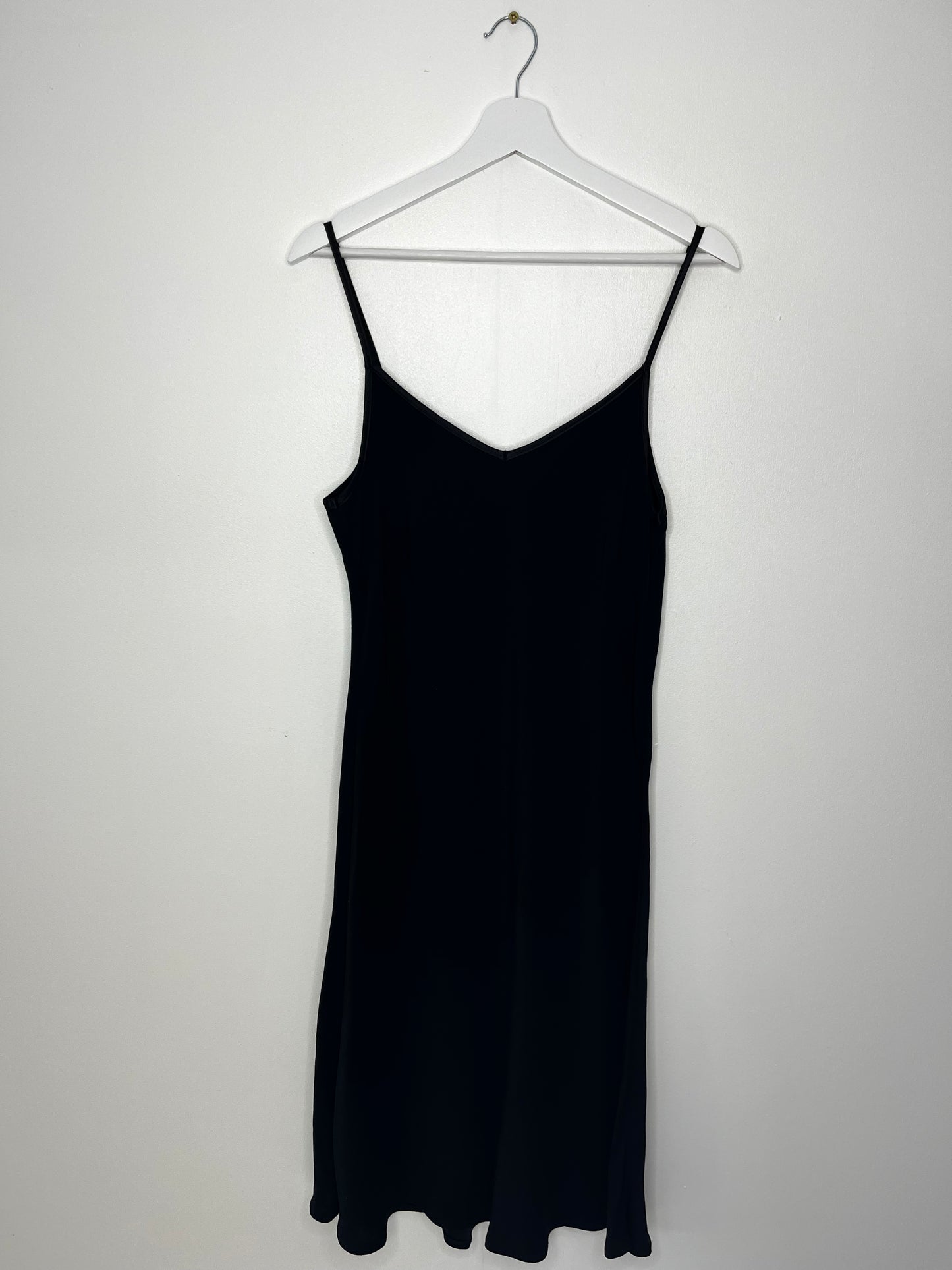 90s Black Spaghetti Strap Every Day Dress