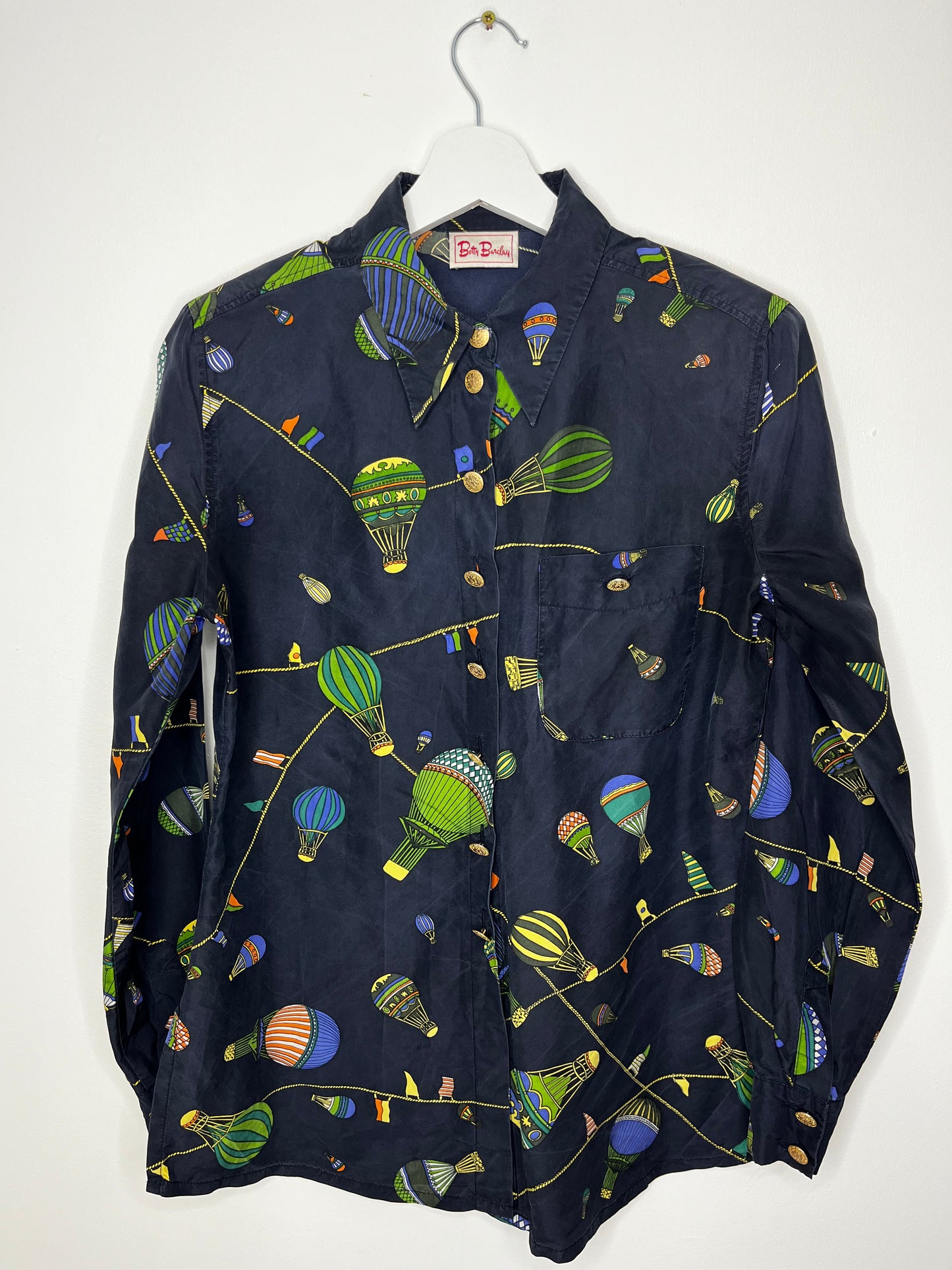 Hot air Balloon Silk Vintage Shirt