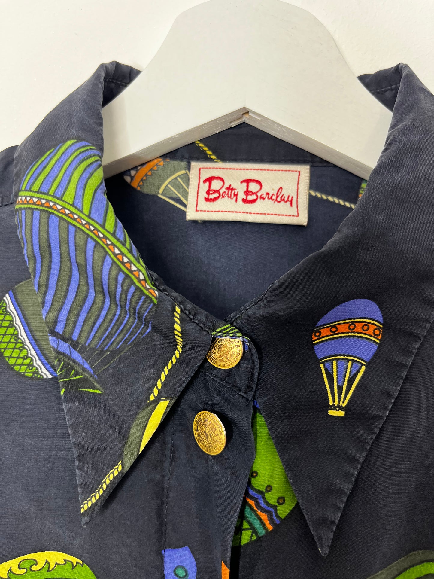 Hot air Balloon Silk Vintage Shirt