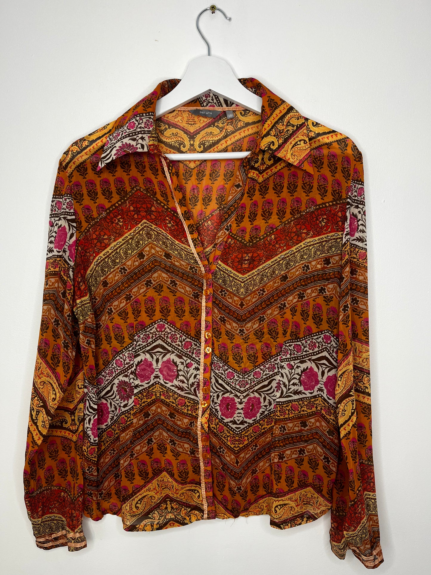 Semi Sheer Bohemian Blouse