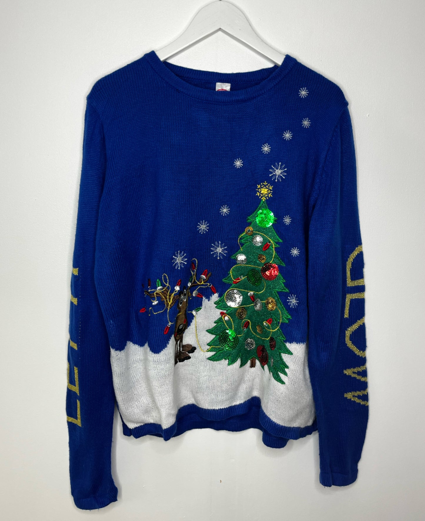 Royal Blue Christmas Jumper