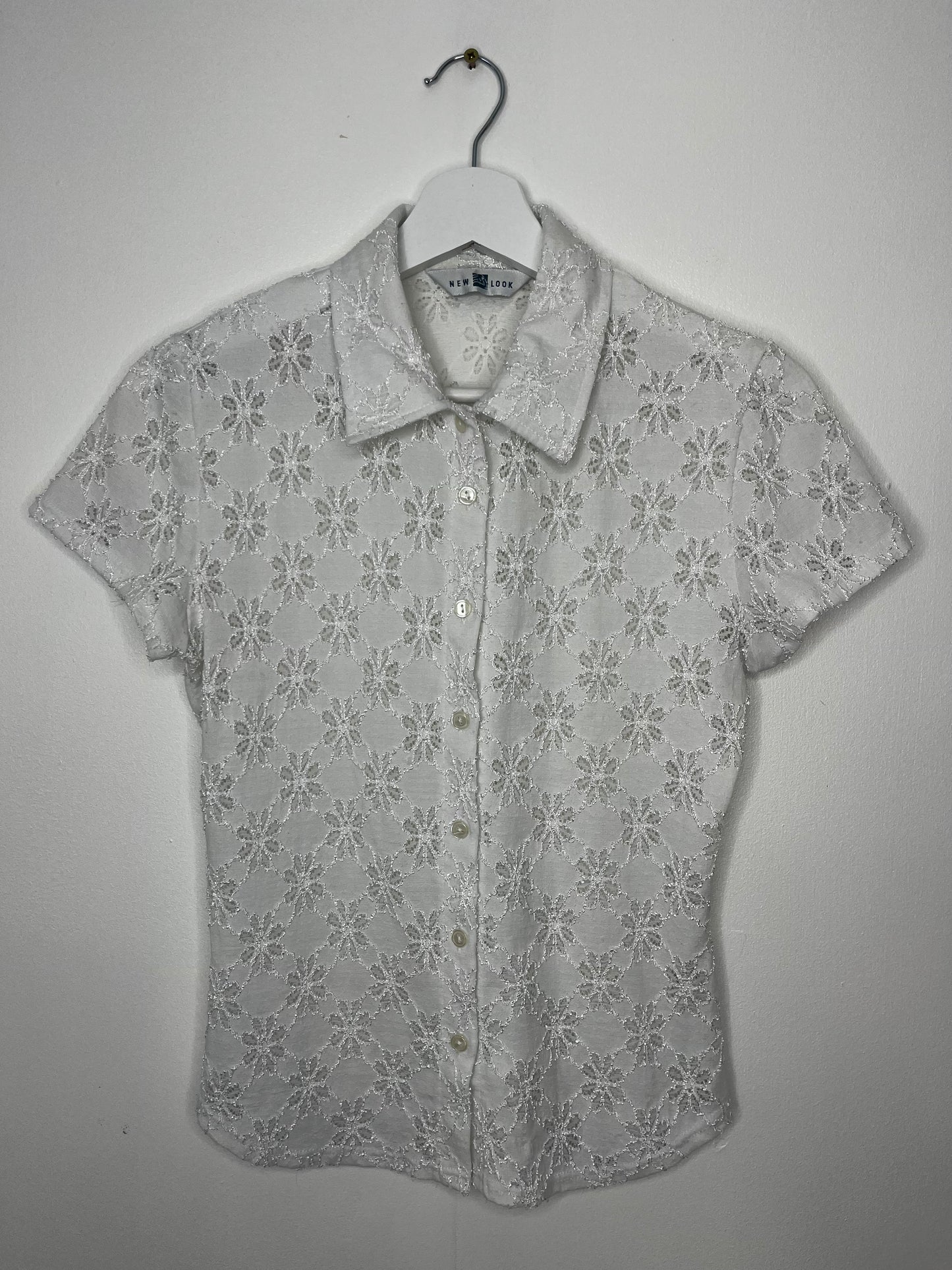White Lace Vintage Blouse