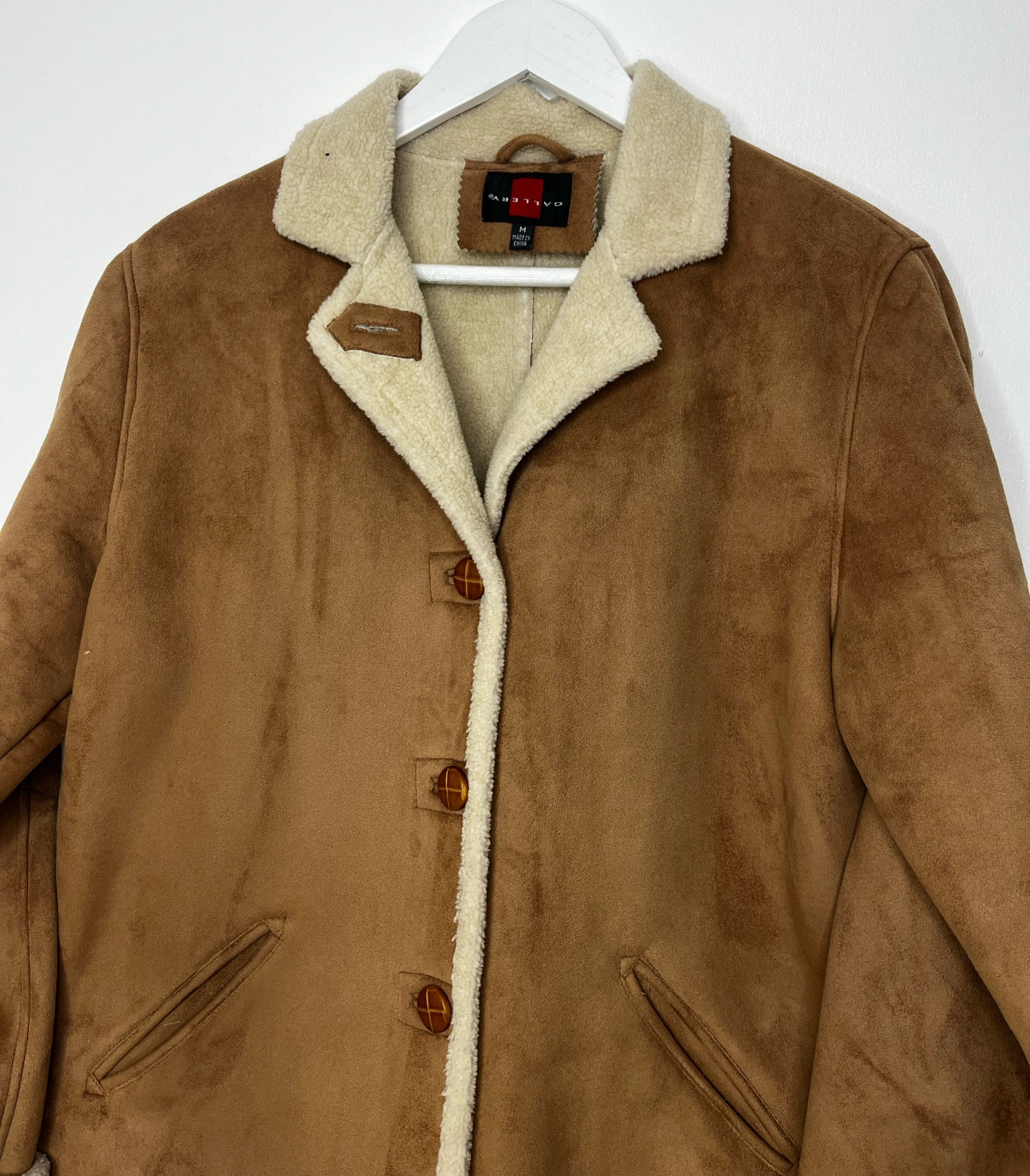 Suede Sherpa Jacket