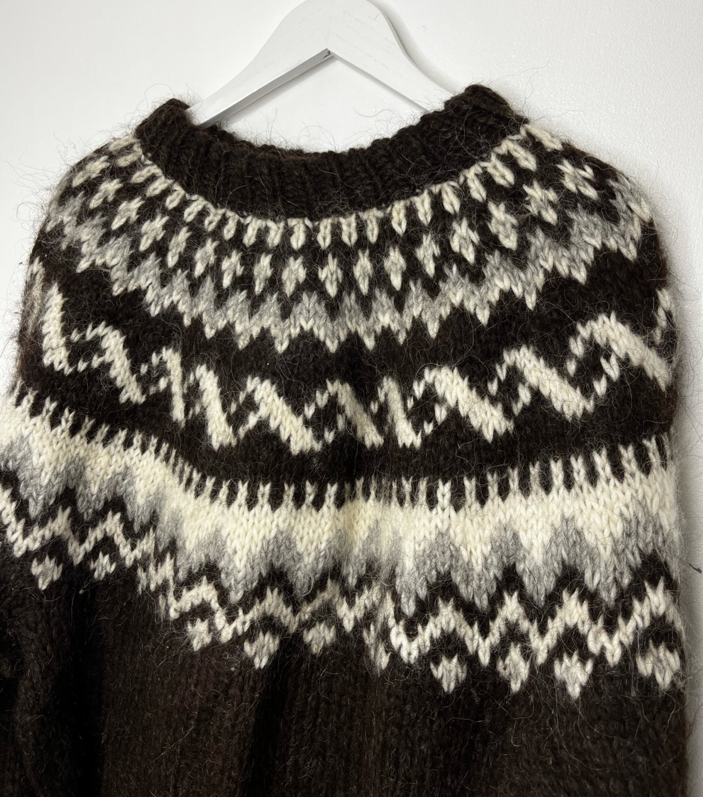 Brown Handmade Vintage Jumper