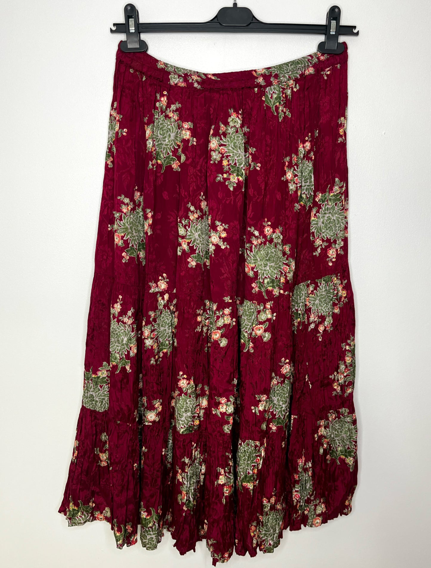Deep Pink Vintage Maxi Skirt