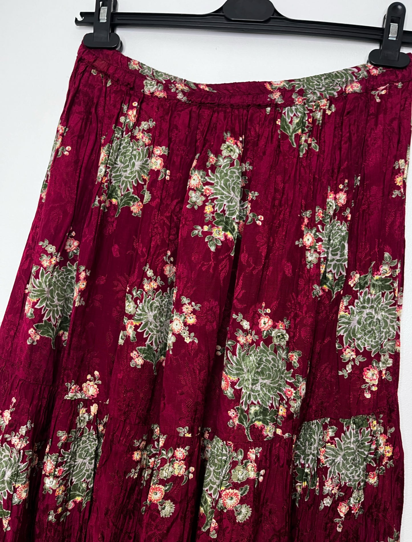 Deep Pink Vintage Maxi Skirt