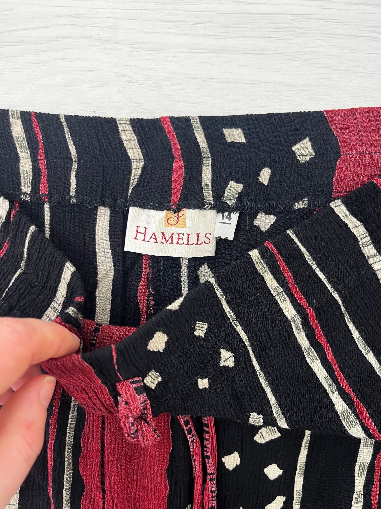 1990s Patterned Casual Trousers