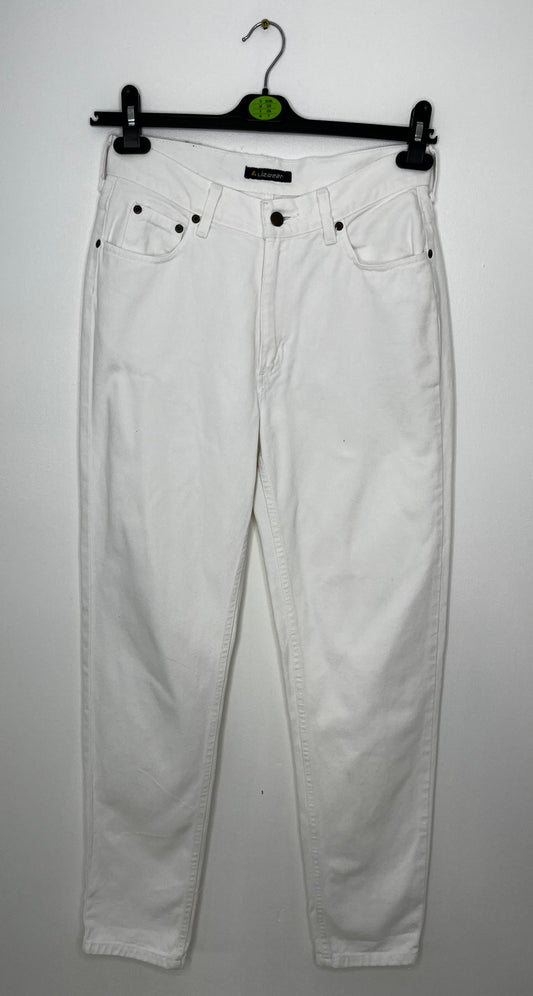 Highwaisted White Branded Jeans