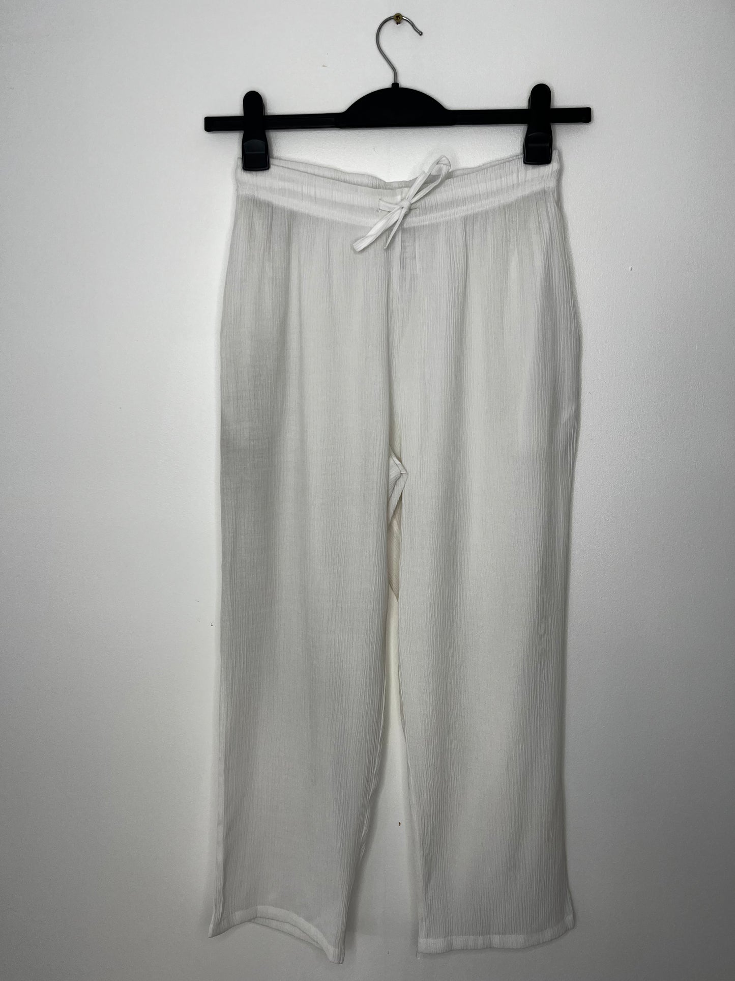 Casual White Vintage Trousers