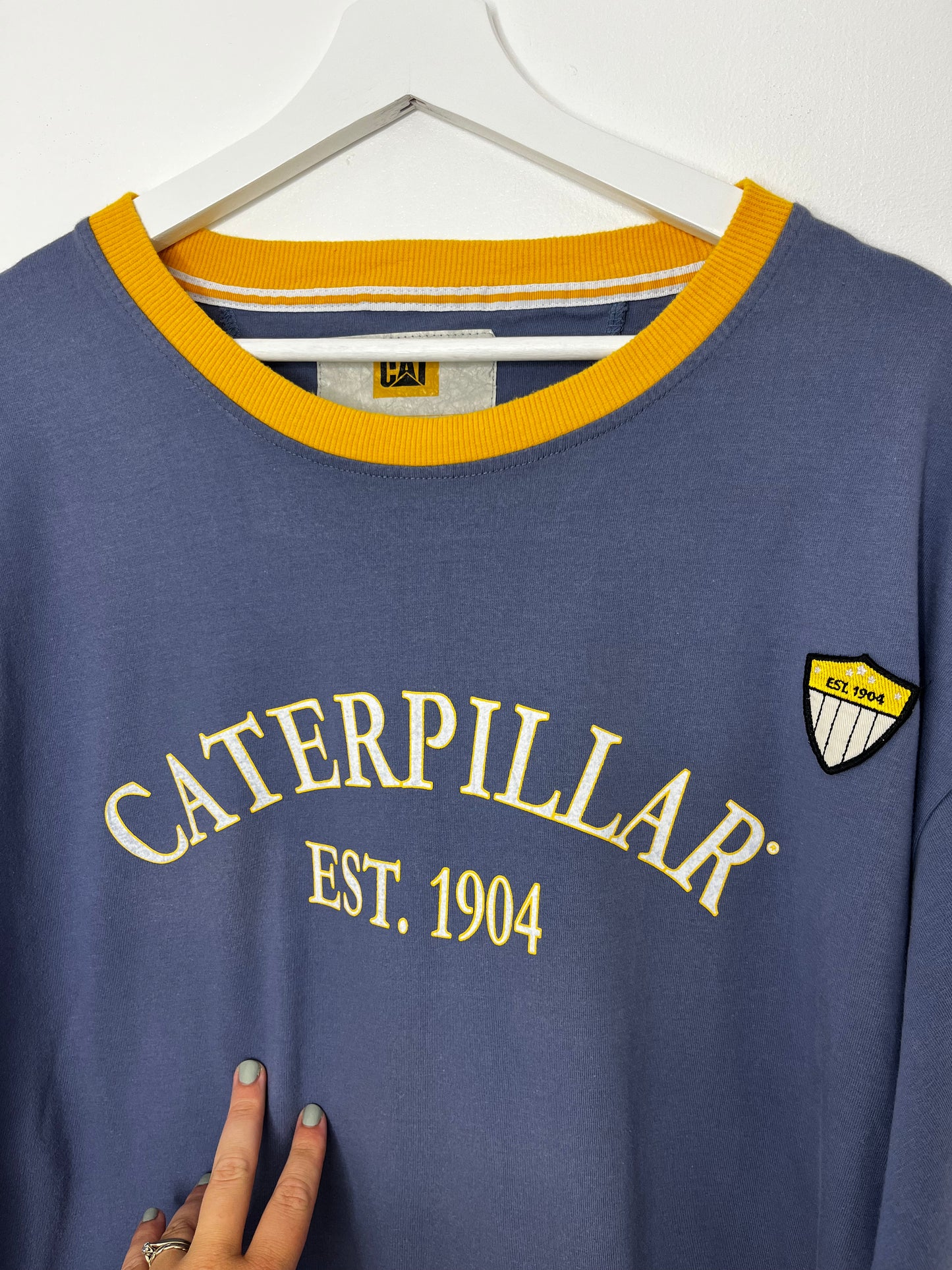 Blue Vintage Caterpillar T-Shirt