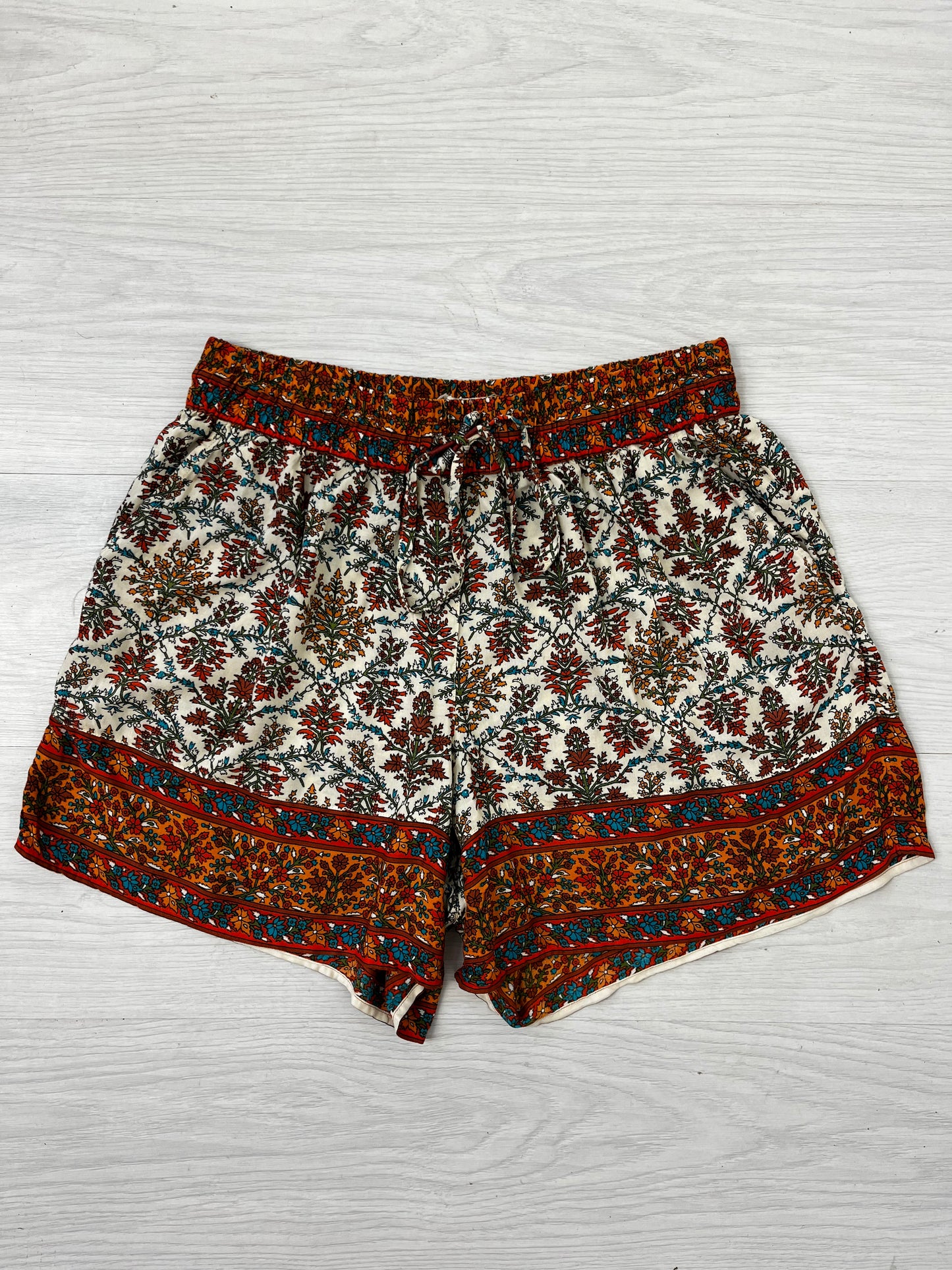 Orange Pattern Fat Face Shorts