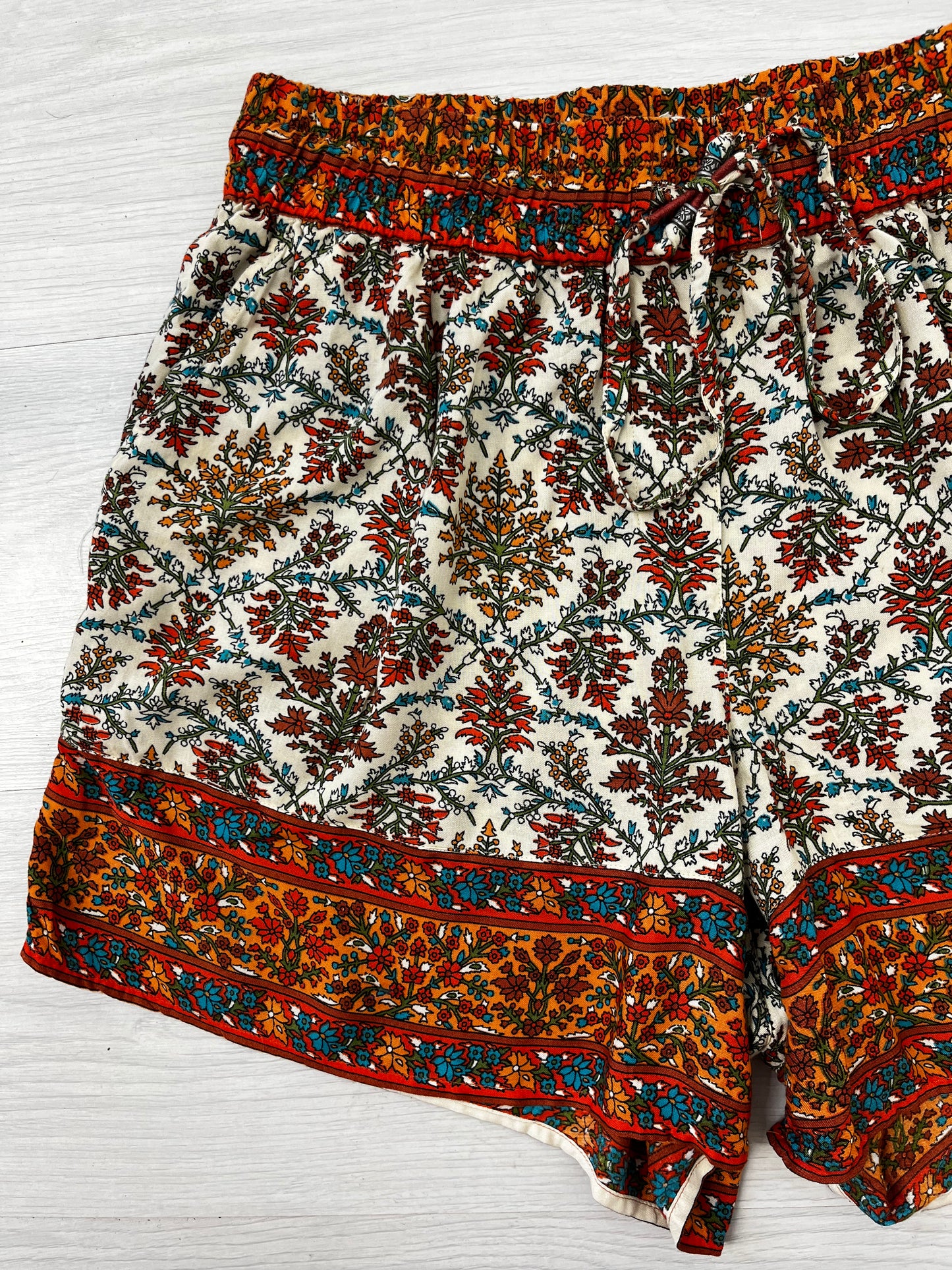 Orange Pattern Fat Face Shorts