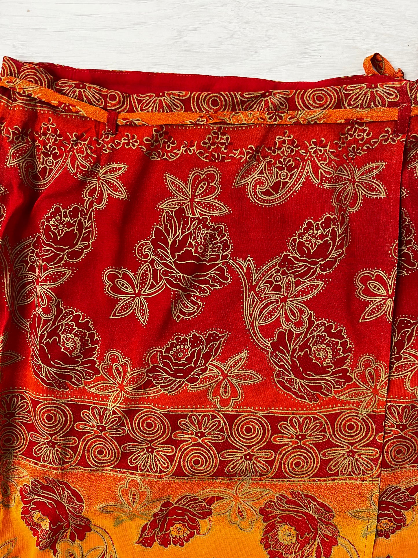 Highwaisted Sunset Vintage Wrap Skirt