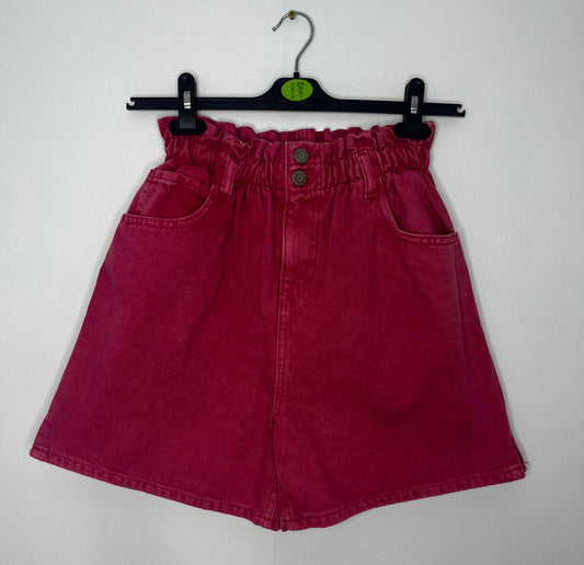 Paper Waist Pink Shorts