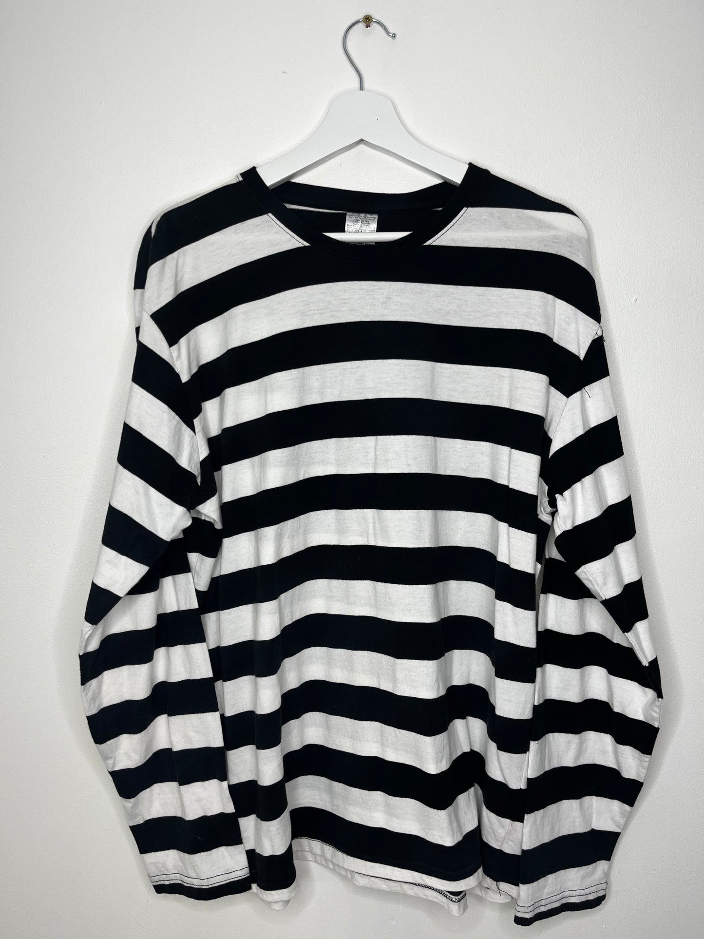Long Sleeve Black & White Stripe Tee