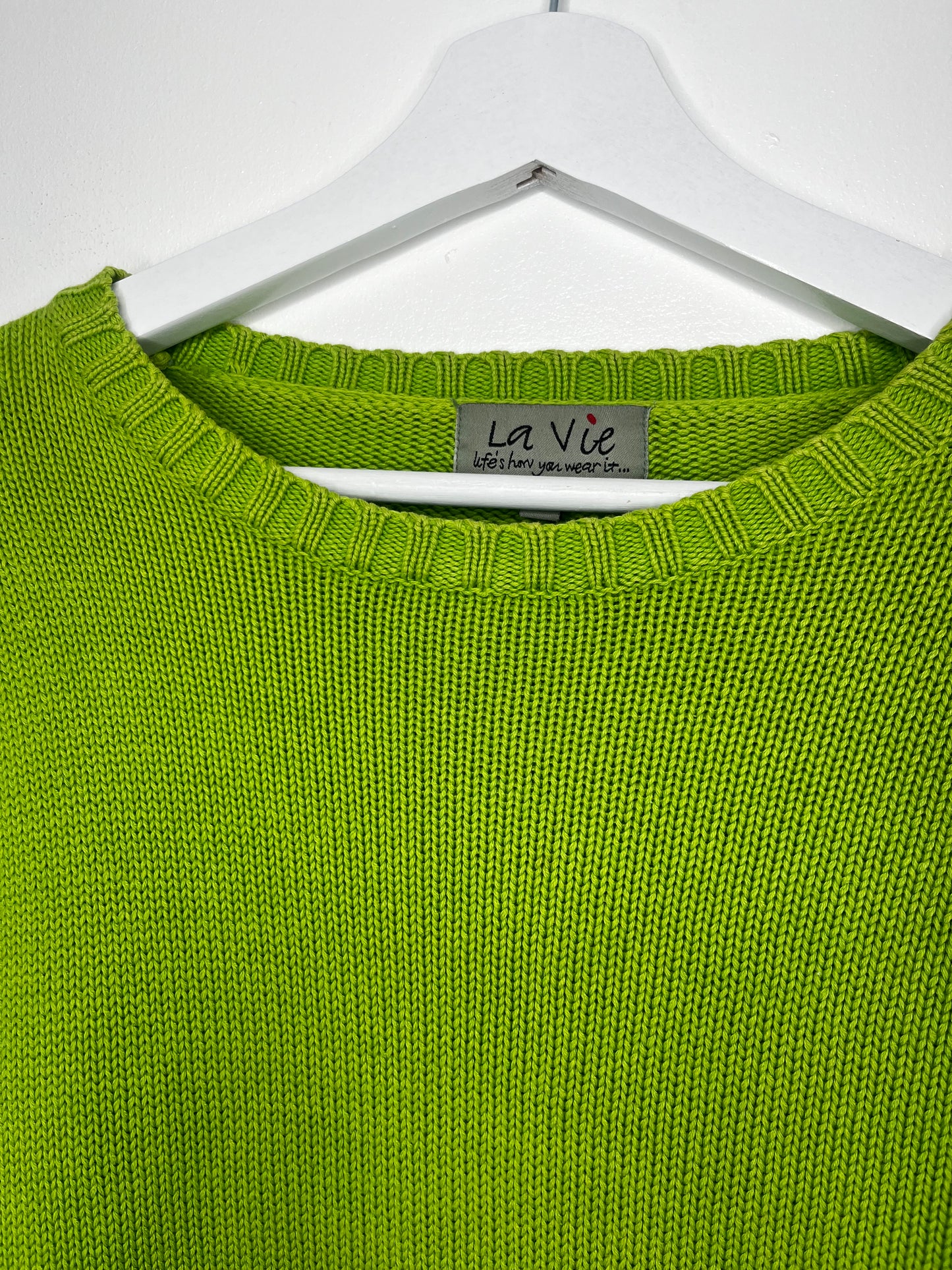 Lime Green Vintage Jumper