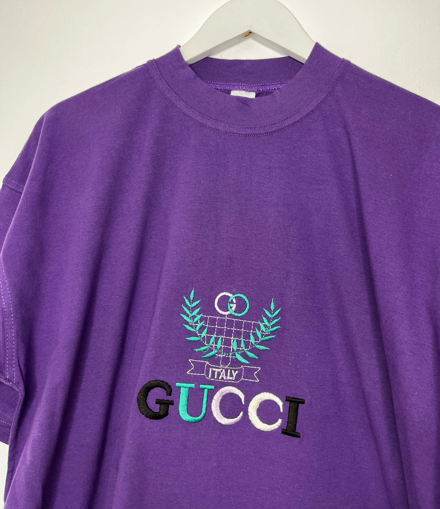 Purple Embroidered Vintage Top