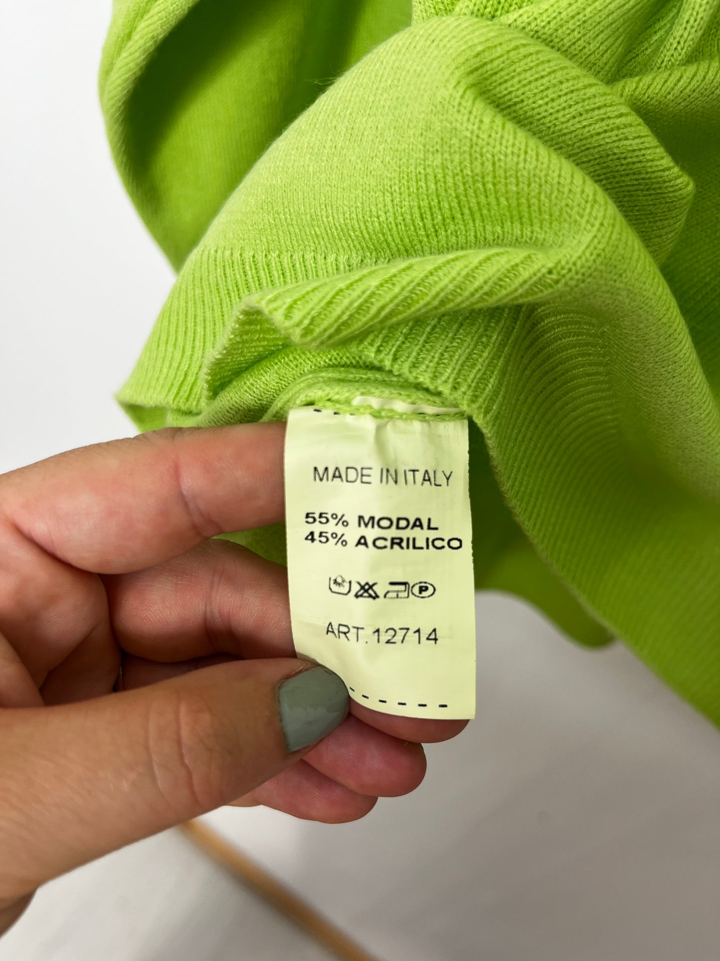 Super Soft Italian Lime Green Jumper