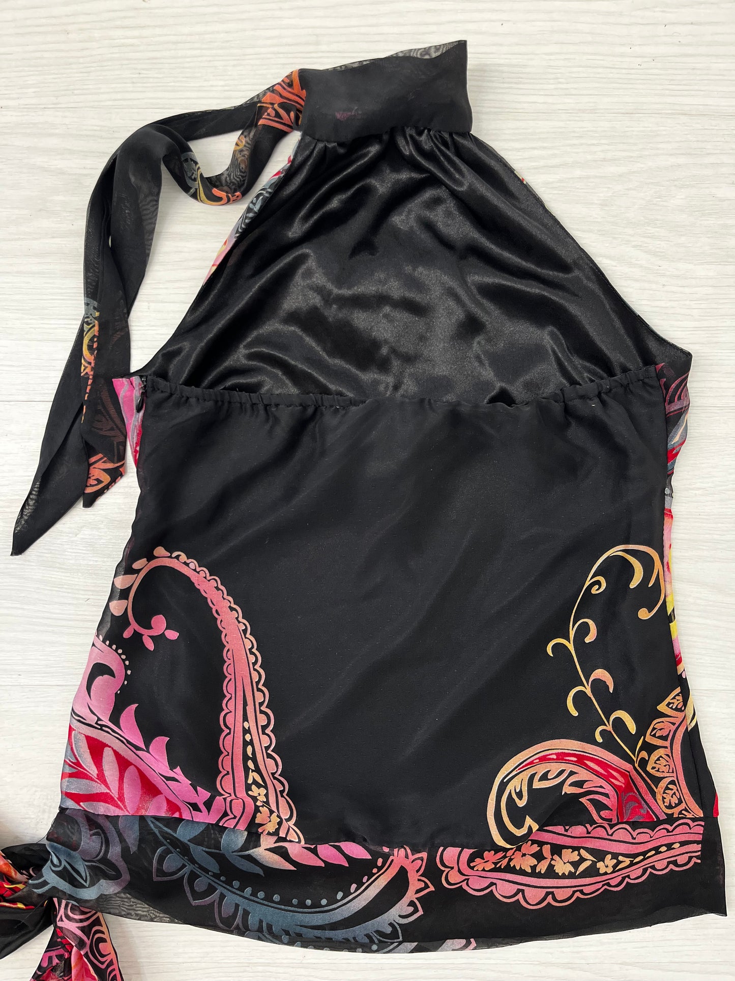 Y2k Black HalterNeck Top