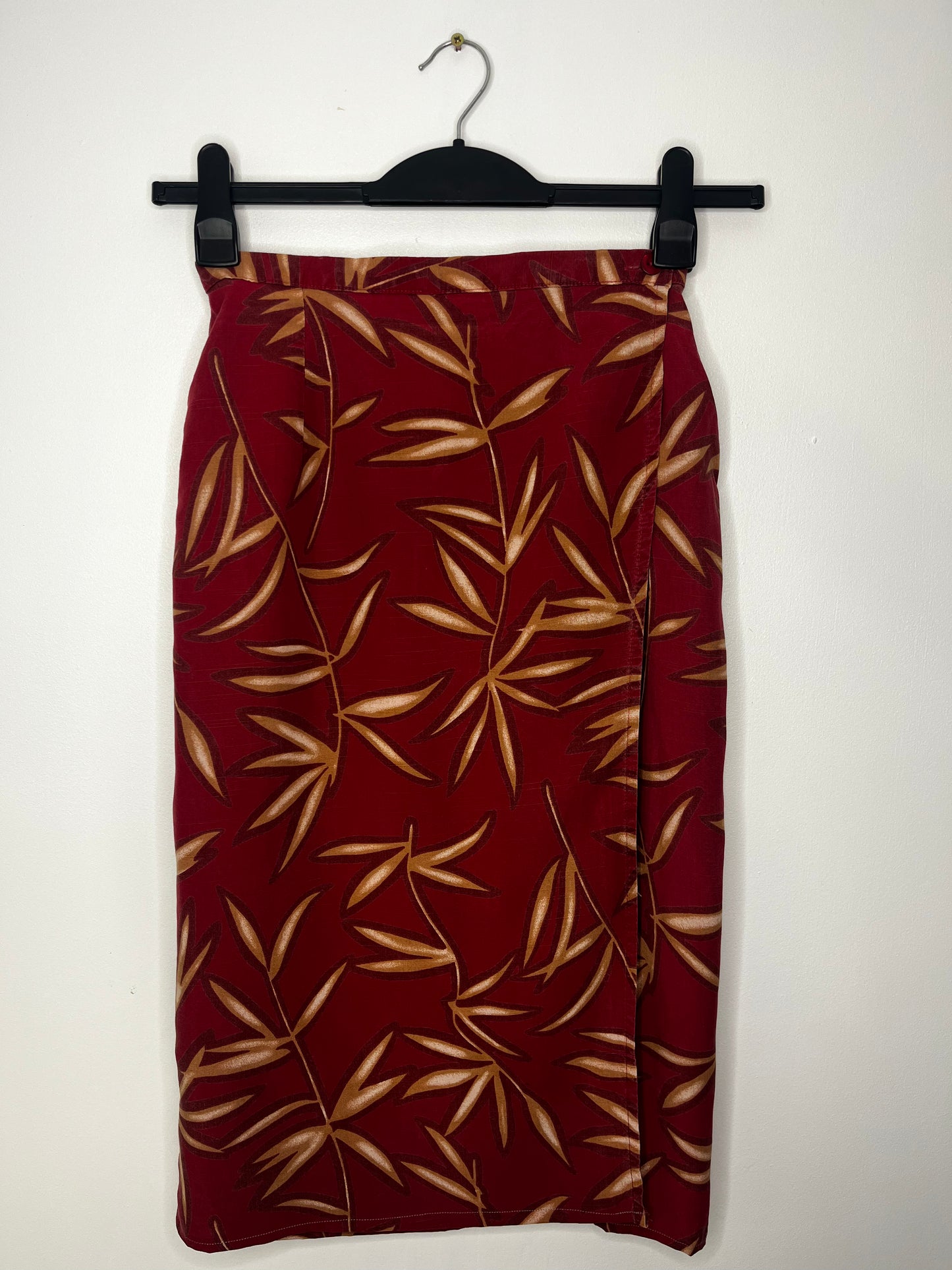 Autumnal Wrap Effect Vintage Skirt