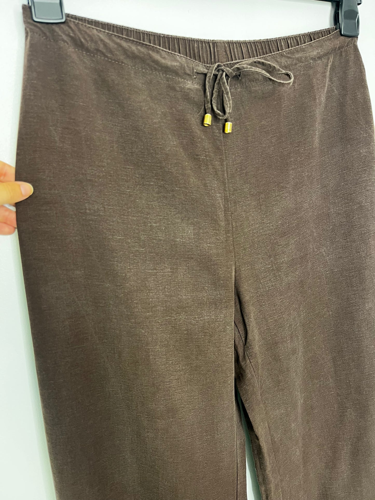 Highwaisted Brown Casual Vintage Trousers